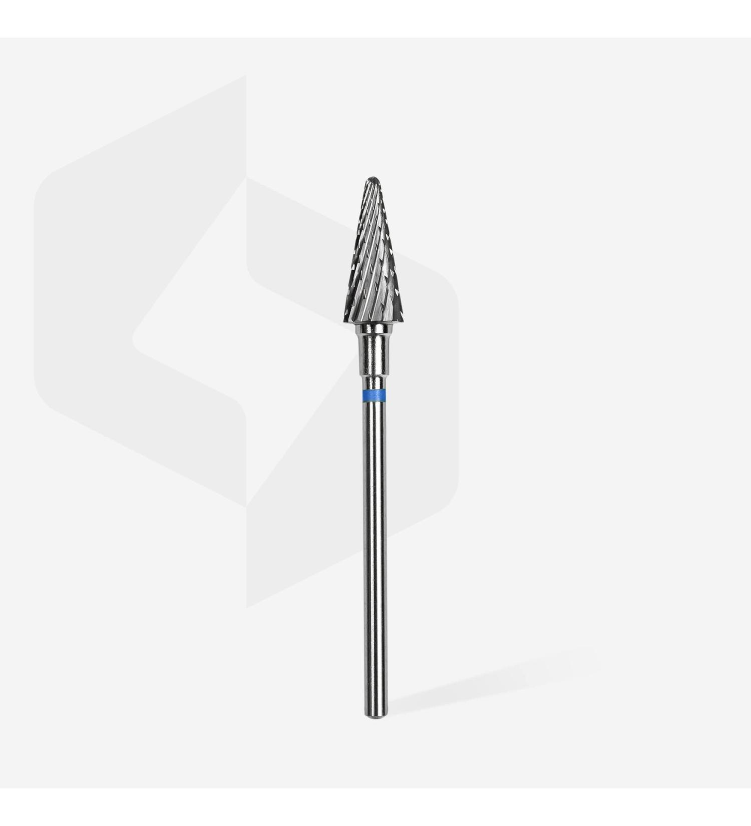 Staleks Drill Bit Nail acrylic gel polygel Cone Blue Carbide 6/14mm