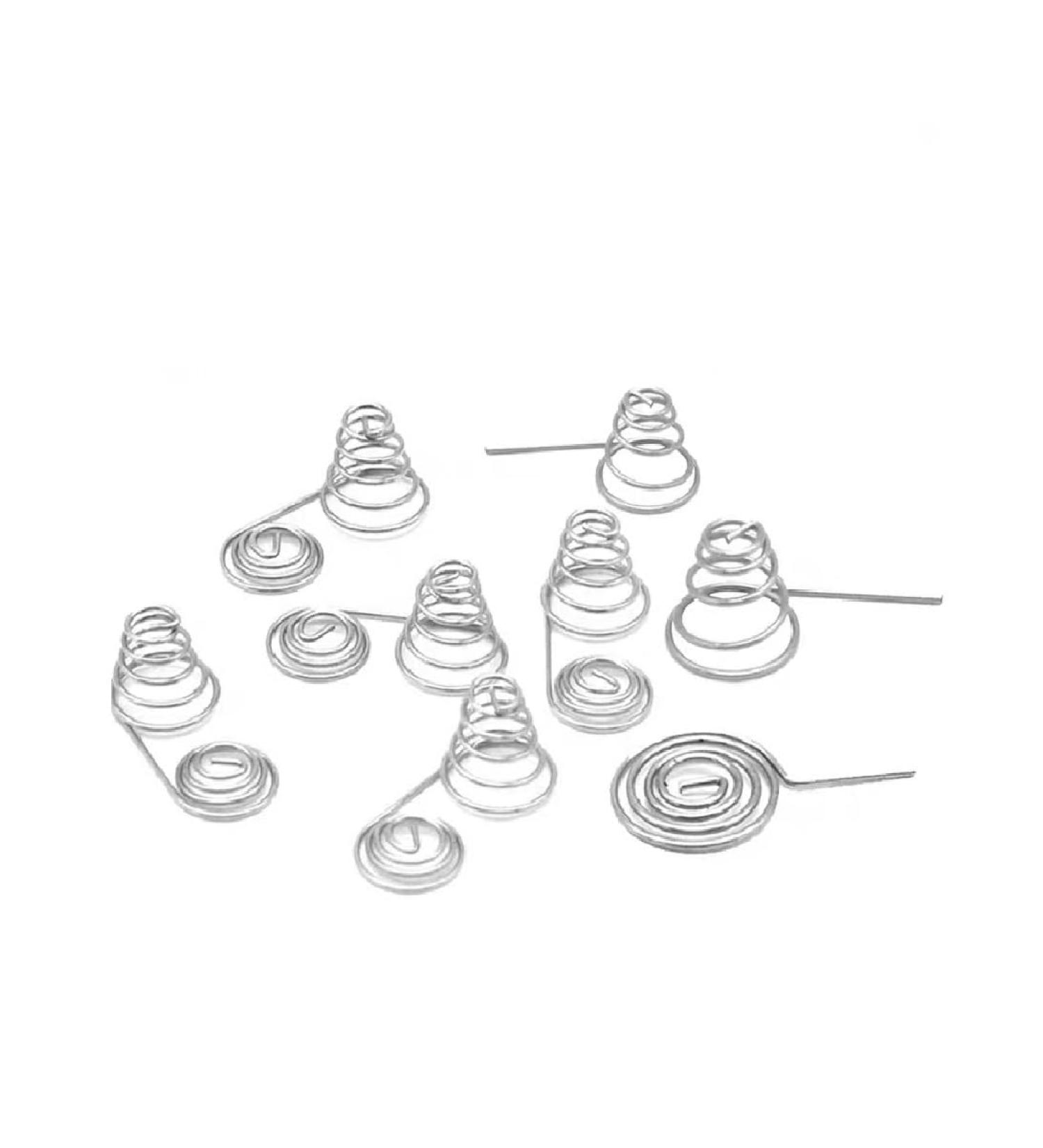 5pcs AAA Battery Positive Negative Conversion Spring Contact Plate AA Battery Nickel Wire Coil Conical Spring (Color : 8X18-A Size : 5pcs) 5pcs 8x18-a