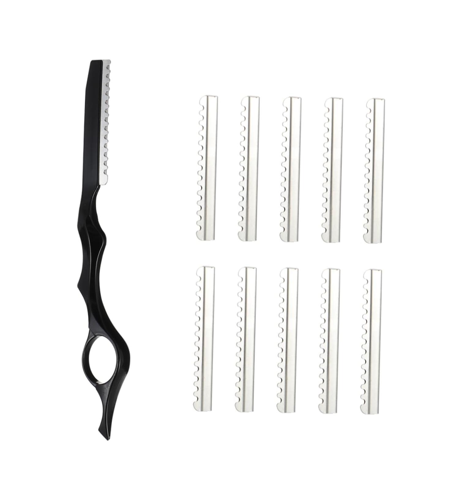 Minkissy Hair Cutting Razors Set - Stainless Steel Hair Clipper Kit for Home Haircuts & Styling - Buy Online on GoSupps.com