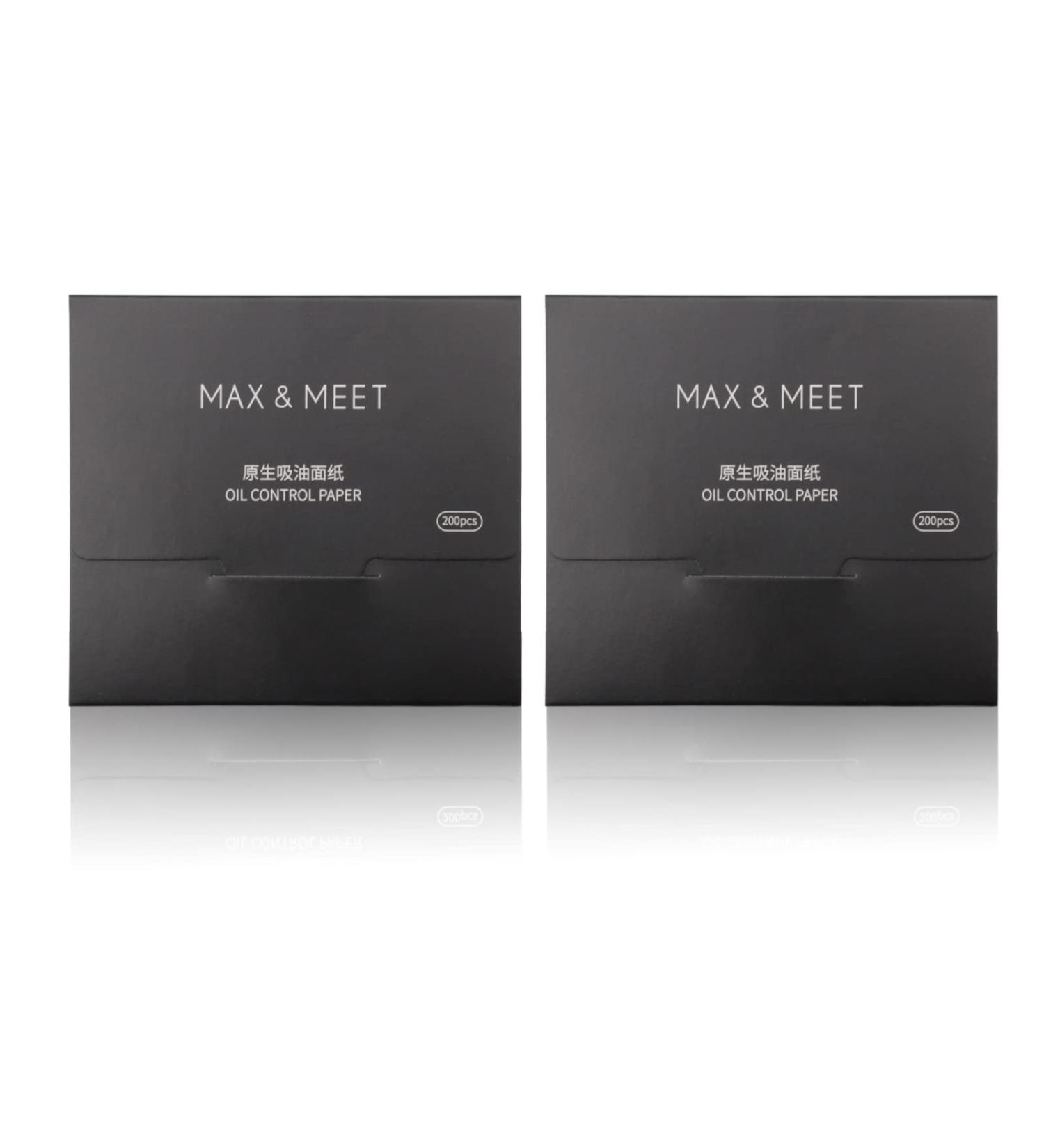 LuckyOpt 200 Face Oil Blotting Sheets with Mirror Travel Box& Puff Linen Fiber Gentle Blotting Paper for Oily Skin Not Destroy Base Makeup (Bamboo Charcoal Refill 400sheets) - Buy Online on GoSupps.com