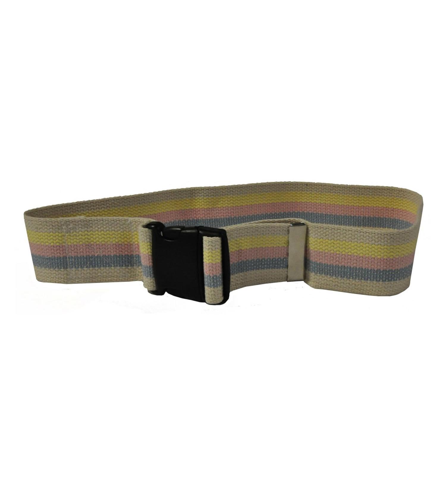 80423 Gait Belt with Quick Release Plastic Buckle 2" Width 40" Length 2 Pastel