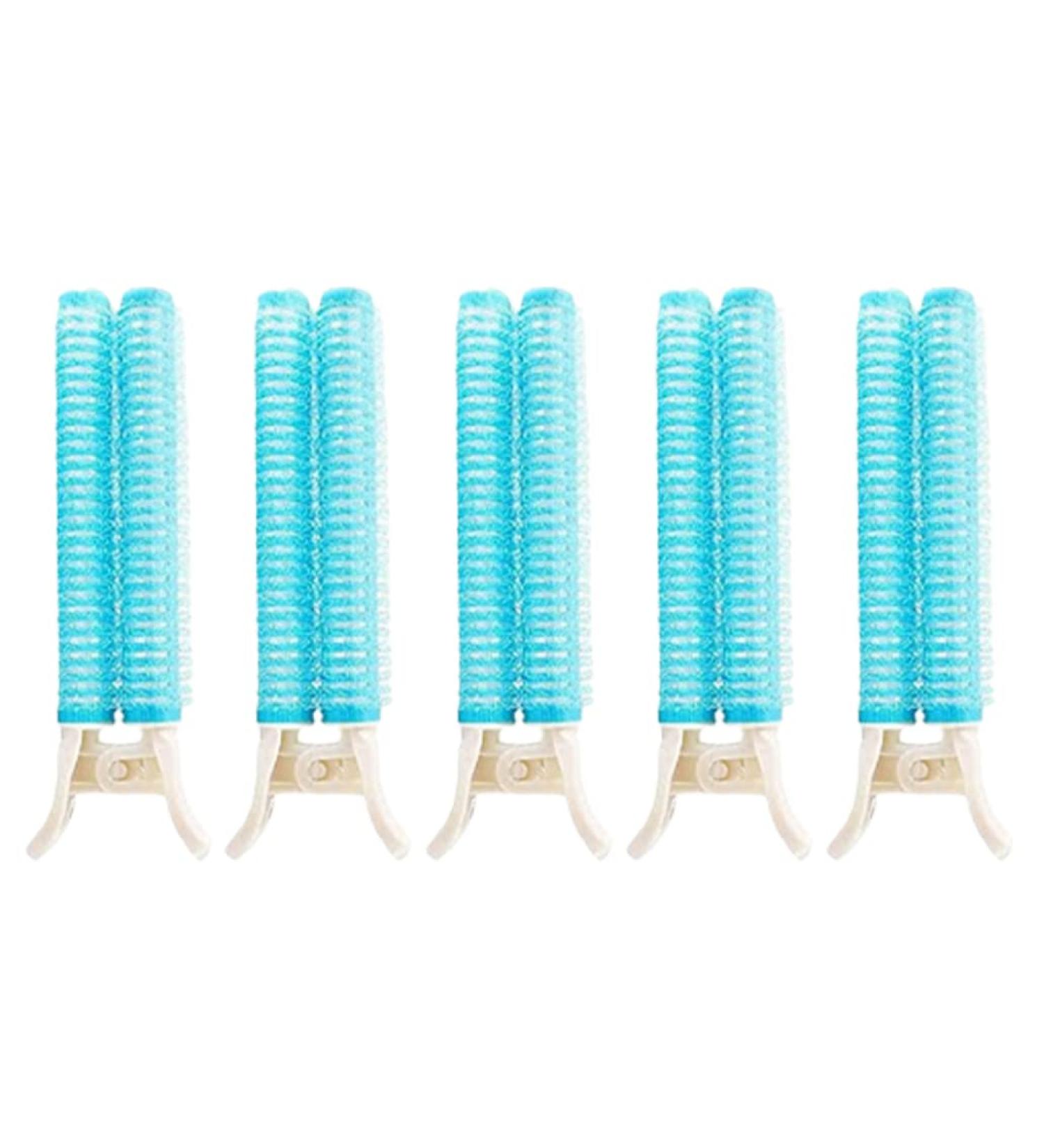 5pcs Blue Hair Curler Clips for Fast Curling and Hair Volume - Reusable Styling Rollers for DIY Hair Styling - Buy Online on GoSupps.com