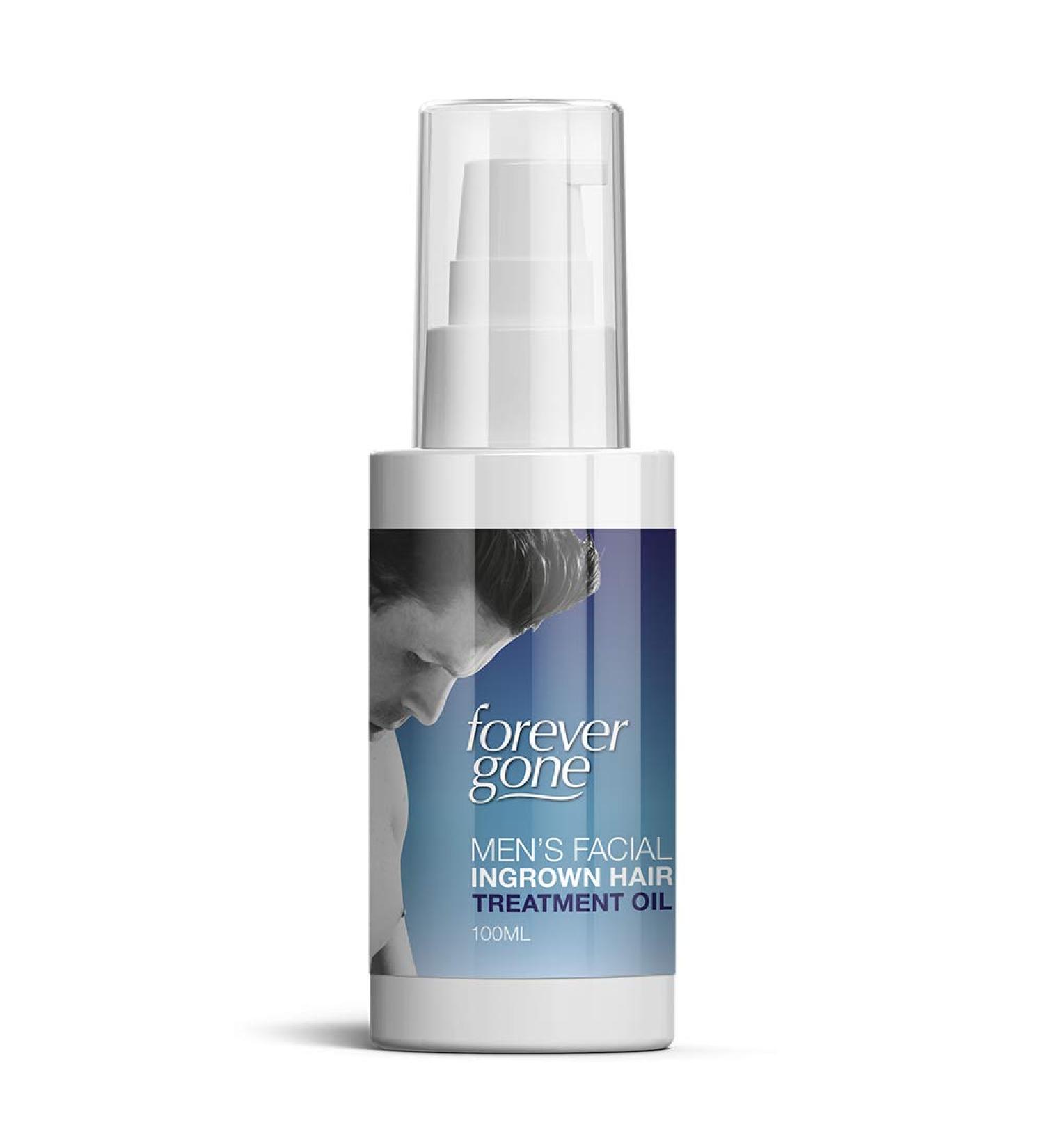 Forever Gone Men's Facial Ingrown Hair Treatment Oil | Prevent Razor Bumps & Irritation - Buy Online on GoSupps.com