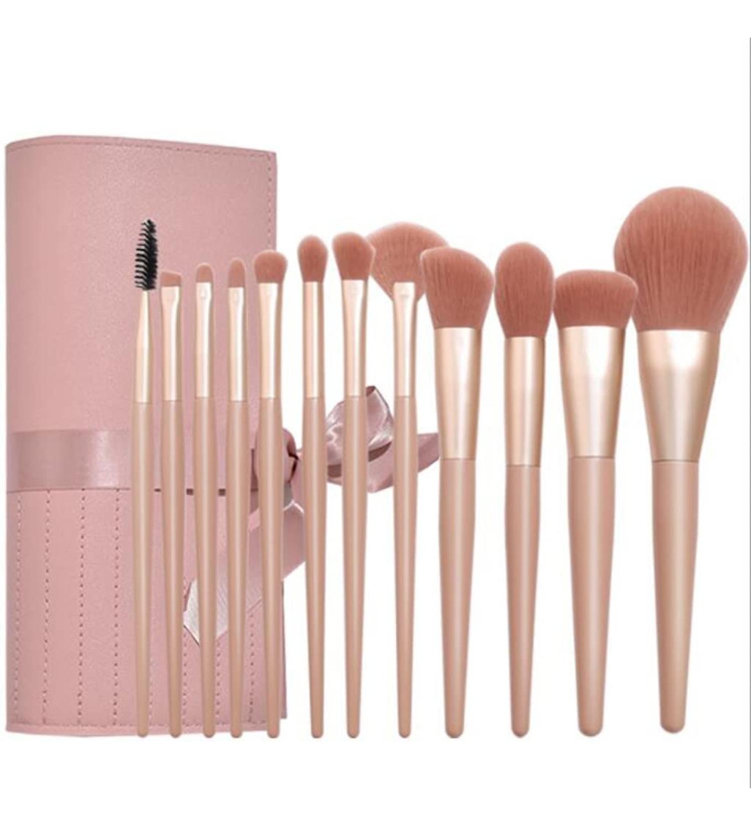 12 Sakura Makeup Brush Set - Ultra Soft Beginner Eyeshadow Brushes for Perfect Makeup - Buy Online on GoSupps.com