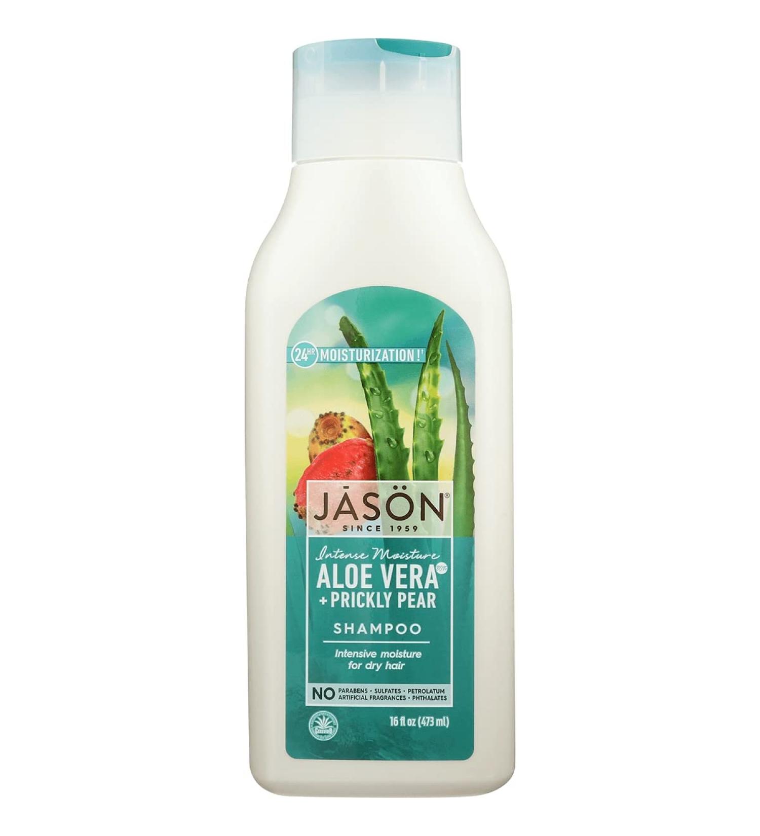 Jason Natural Cosmetics 16 oz Liquid Moisturizing Aloe Vera Shampoo - 84% Aloe Vera - Buy Online on GoSupps.com