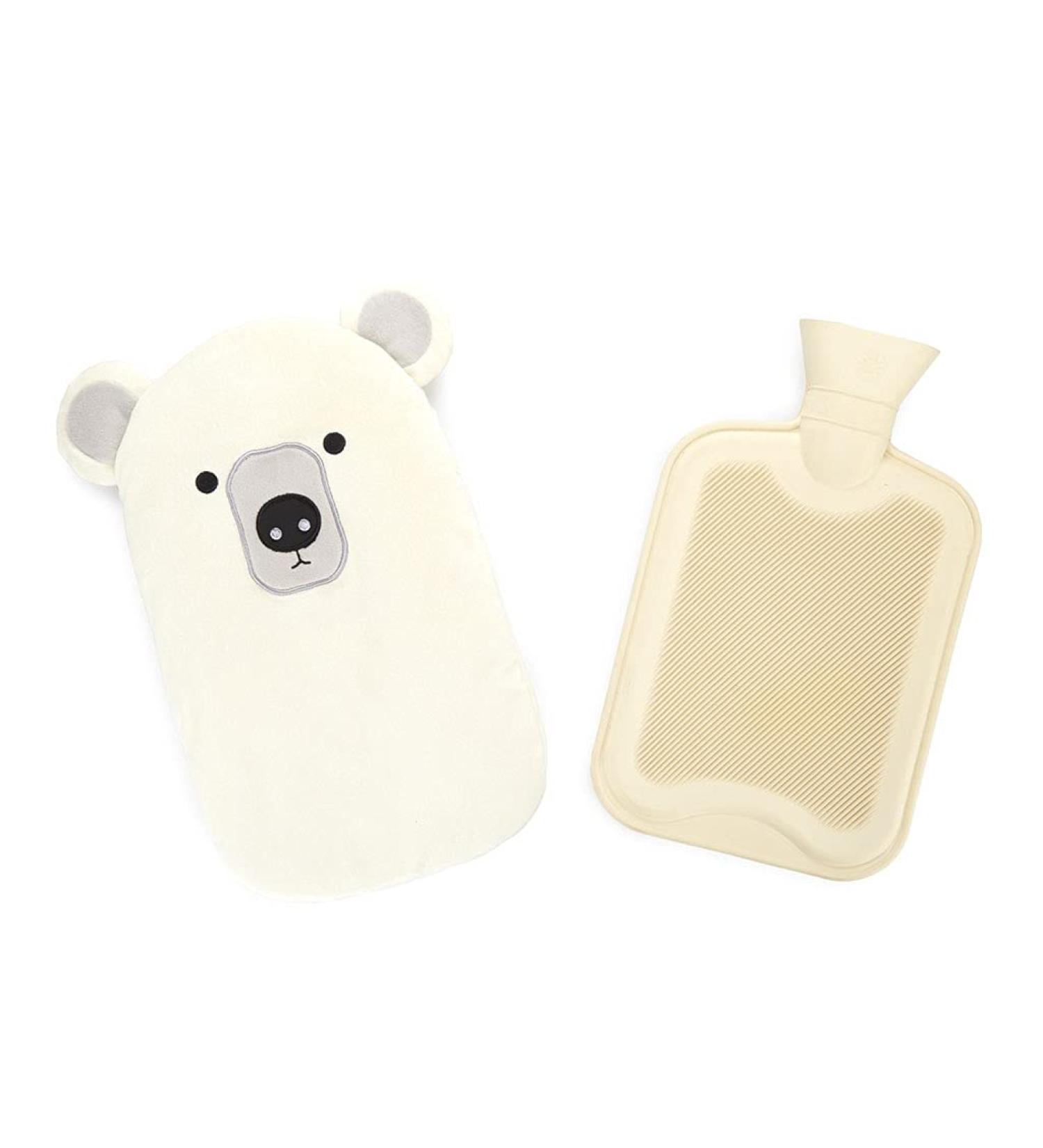 Shop Balvi Polar Bear Hot Water Bottle - White Soft Surface Rubber - Ideal for Cozy Comfort - Buy Online on GoSupps.com