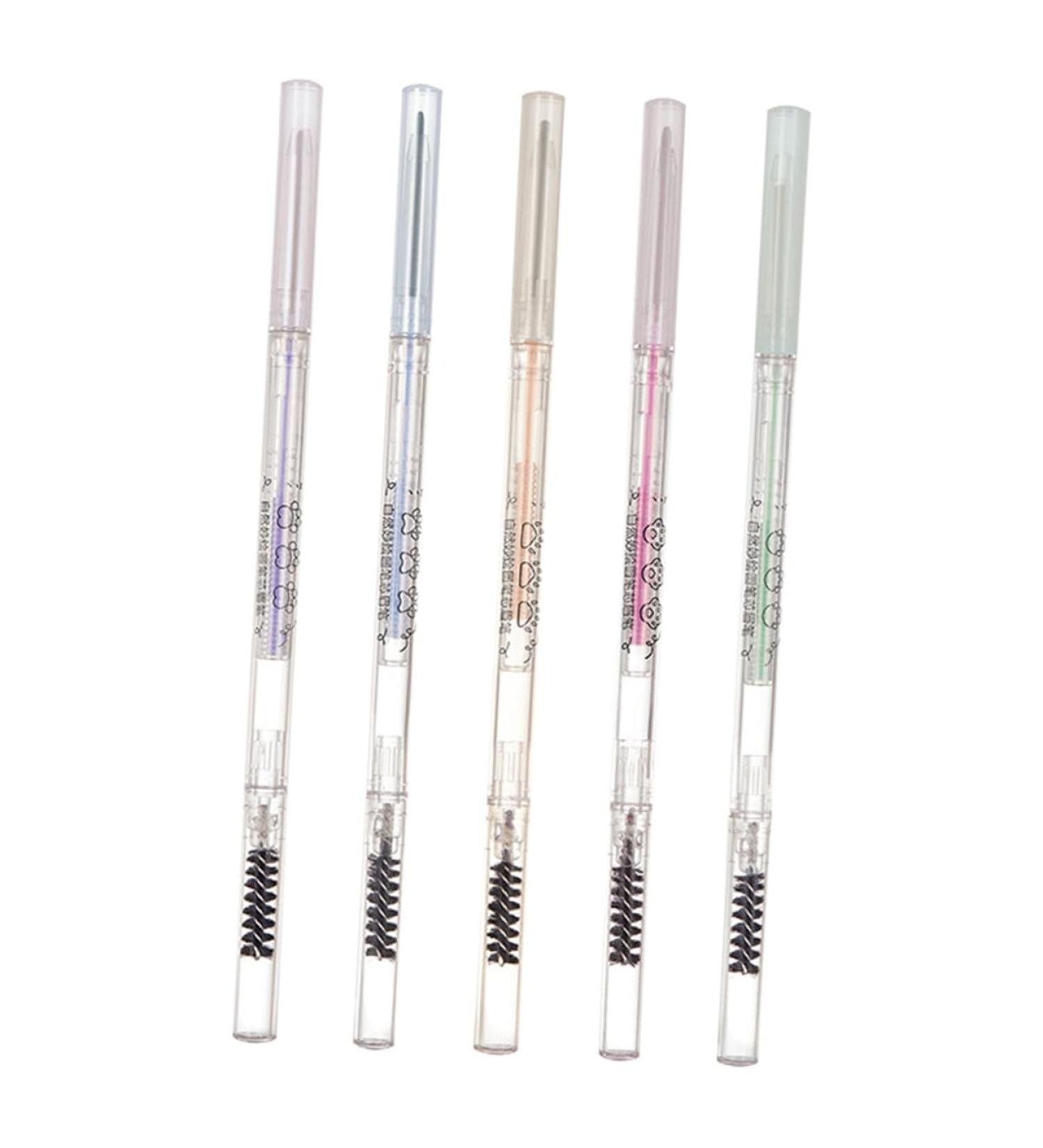 Alipis 5 pi ces Crayons Sourcils Fins Double-embout avec Brosse R sistants Transpiration Eau Maquillage Sourcils Naturel pour Femmes pour Teint - Buy Online on GoSupps.com