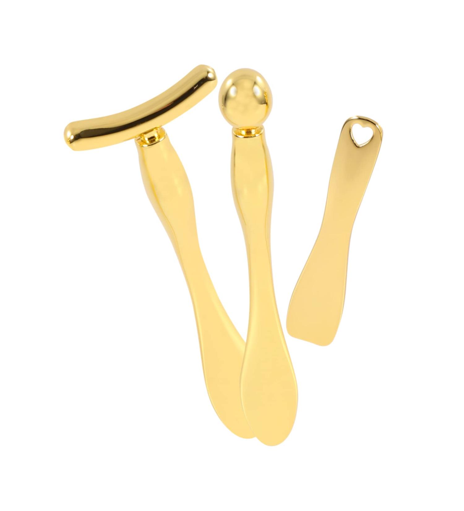 3ST Eye Massage Device | Multi-Functional Makeup Applicator & Skin Care Tool | Zinc Alloy Cream Spoon & Massage Pin - Buy Online on GoSupps.com