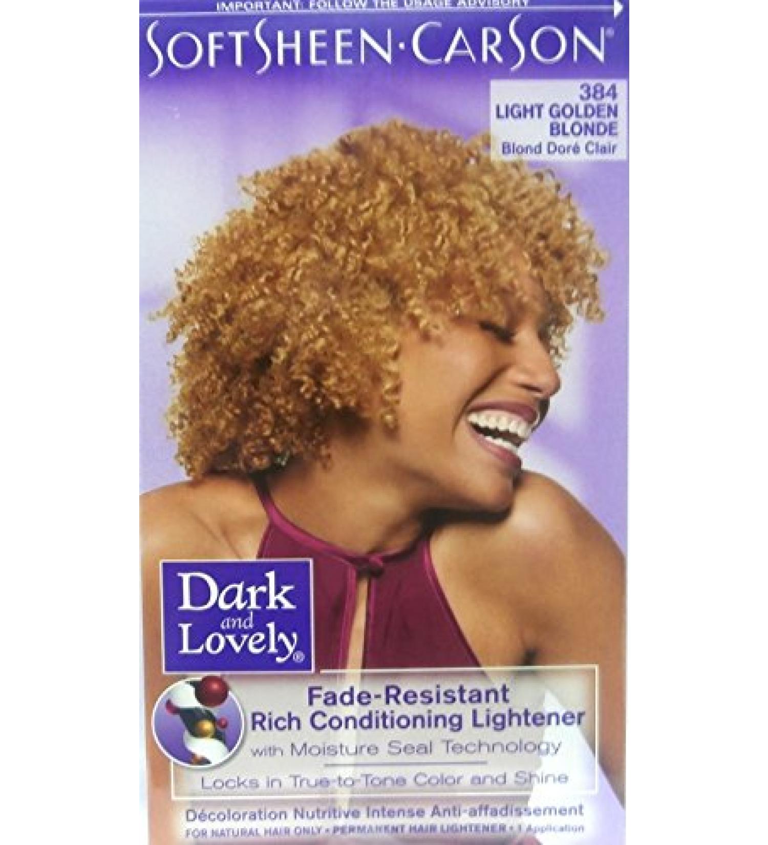 Dark and Lovely Fade Resistant Rich Conditioning Color Hair Color Light Golden Blonde 384