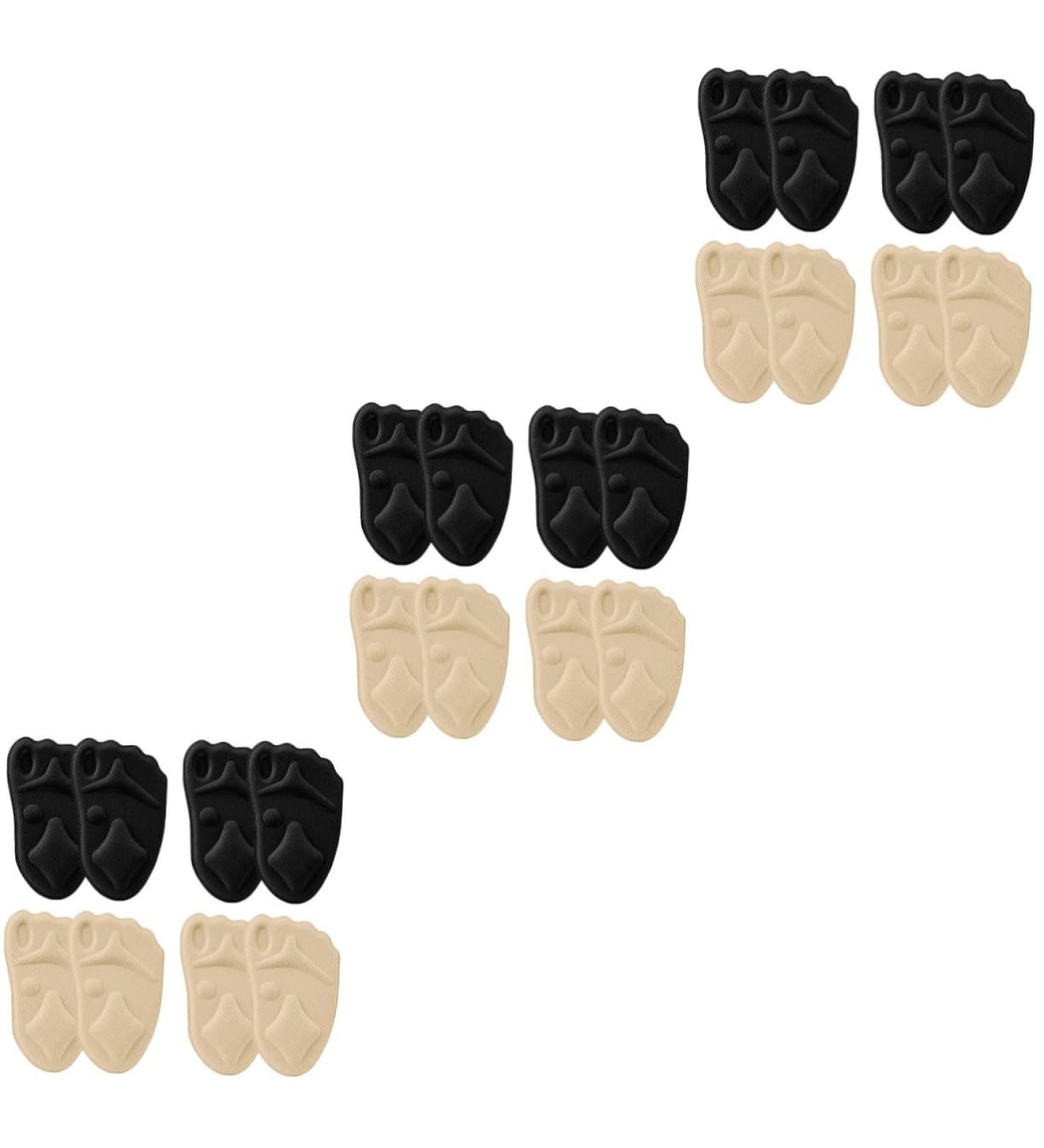 Gatuida 12 Pairs Forefoot Pad Insoles - Metatarsal Support & High Heel Cushion Inserts - 4D Mesh Fabric Foot Cushions for Comfort & Pain Relief - Buy Online on GoSupps.com