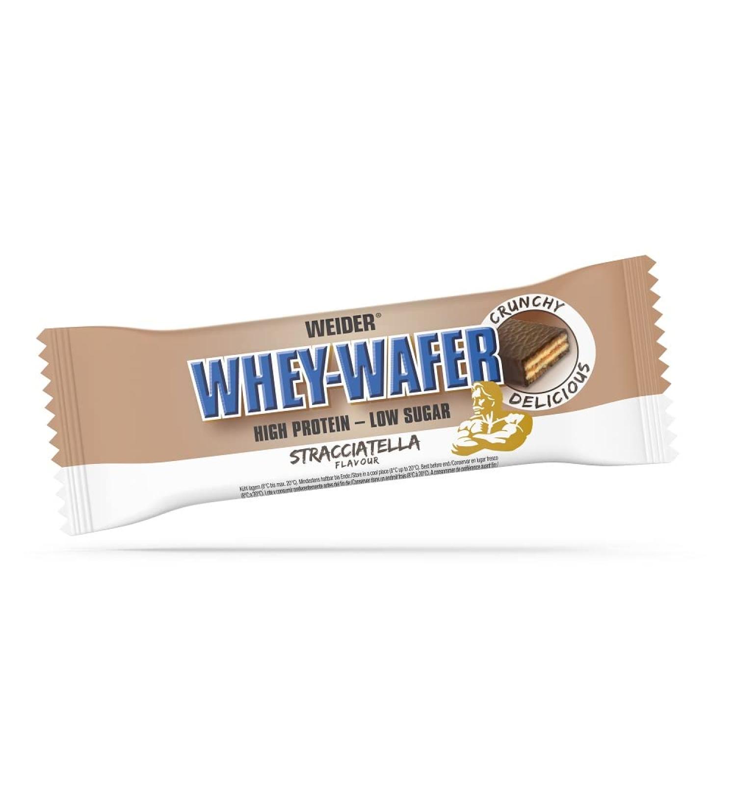 Weider Nutrition 32 Percent Whey Stracciatel Wafer Bar 35g by Weider