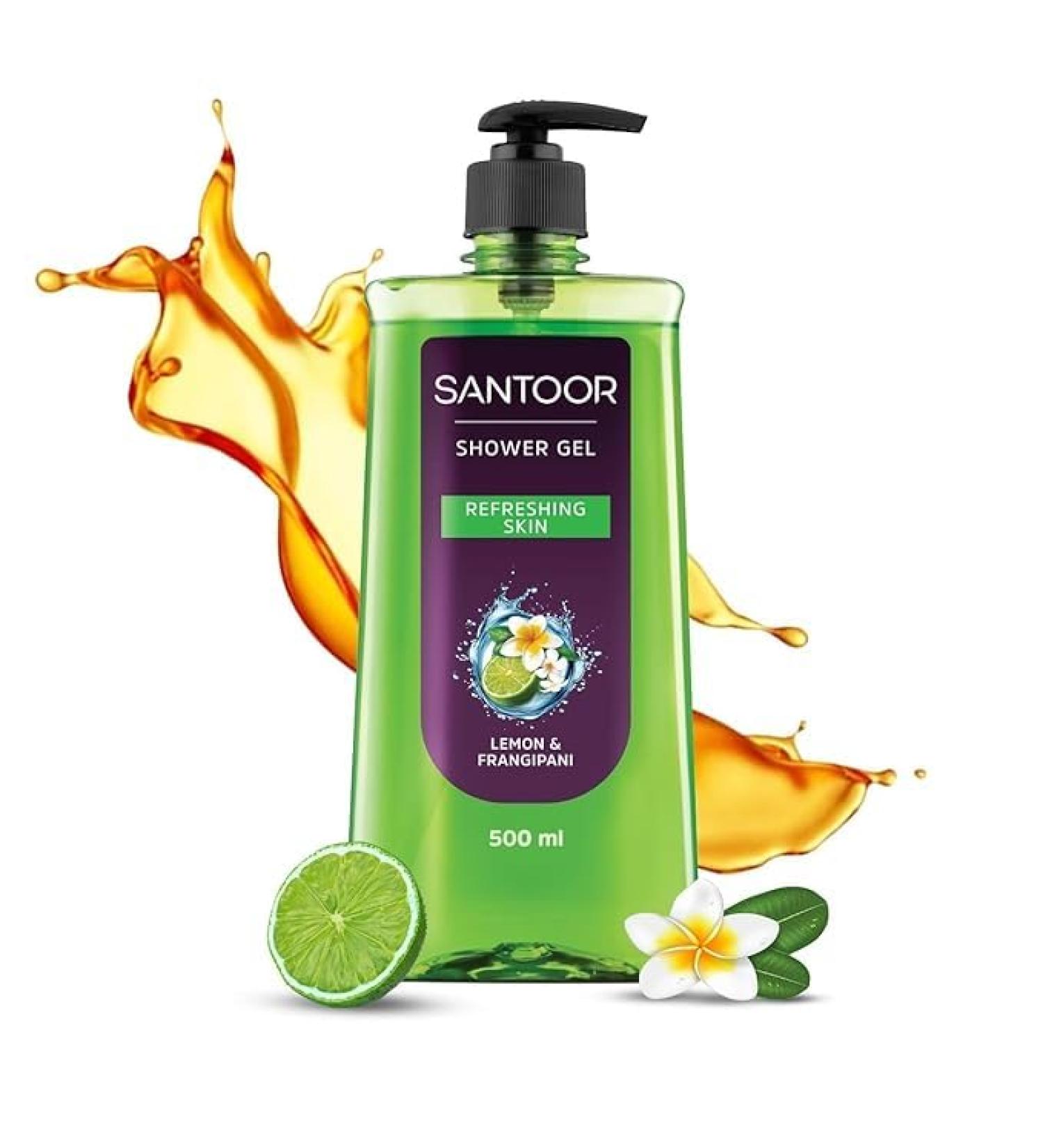 Refreshing Shower Gel with Natural Lemon & Frangipani | 500ml for All Skin Types | Soft & Fresh Skin | Unisex Shower Gel - Buy Online on GoSupps.com