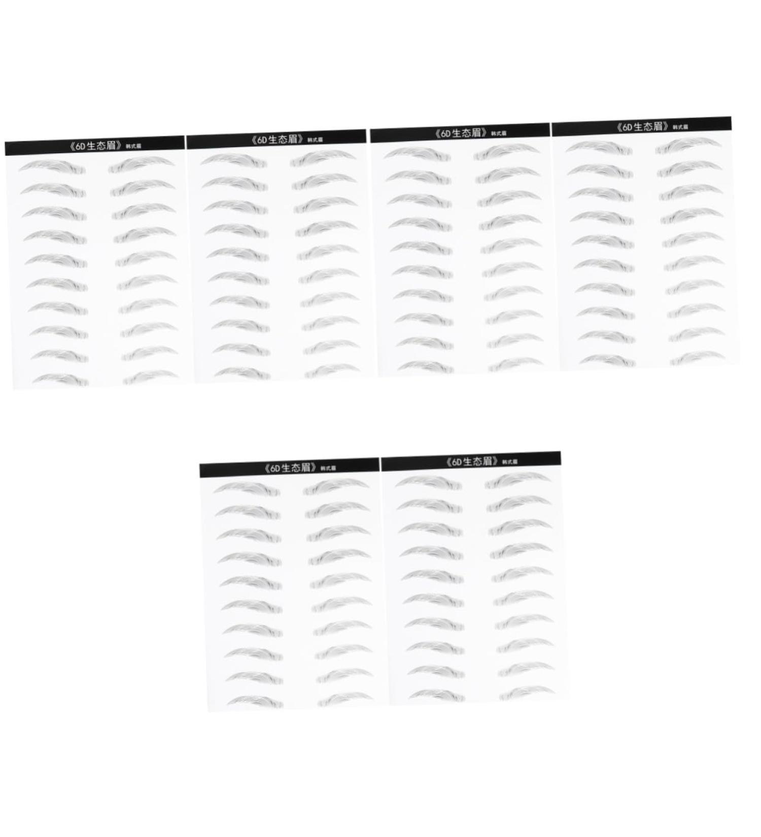 Balacoo 6 Sheets Pairs Makeup Stickers Ladies Makeup Brow Tattoos Transfer Stickers Supplies Miss Make up - Buy Online on GoSupps.com