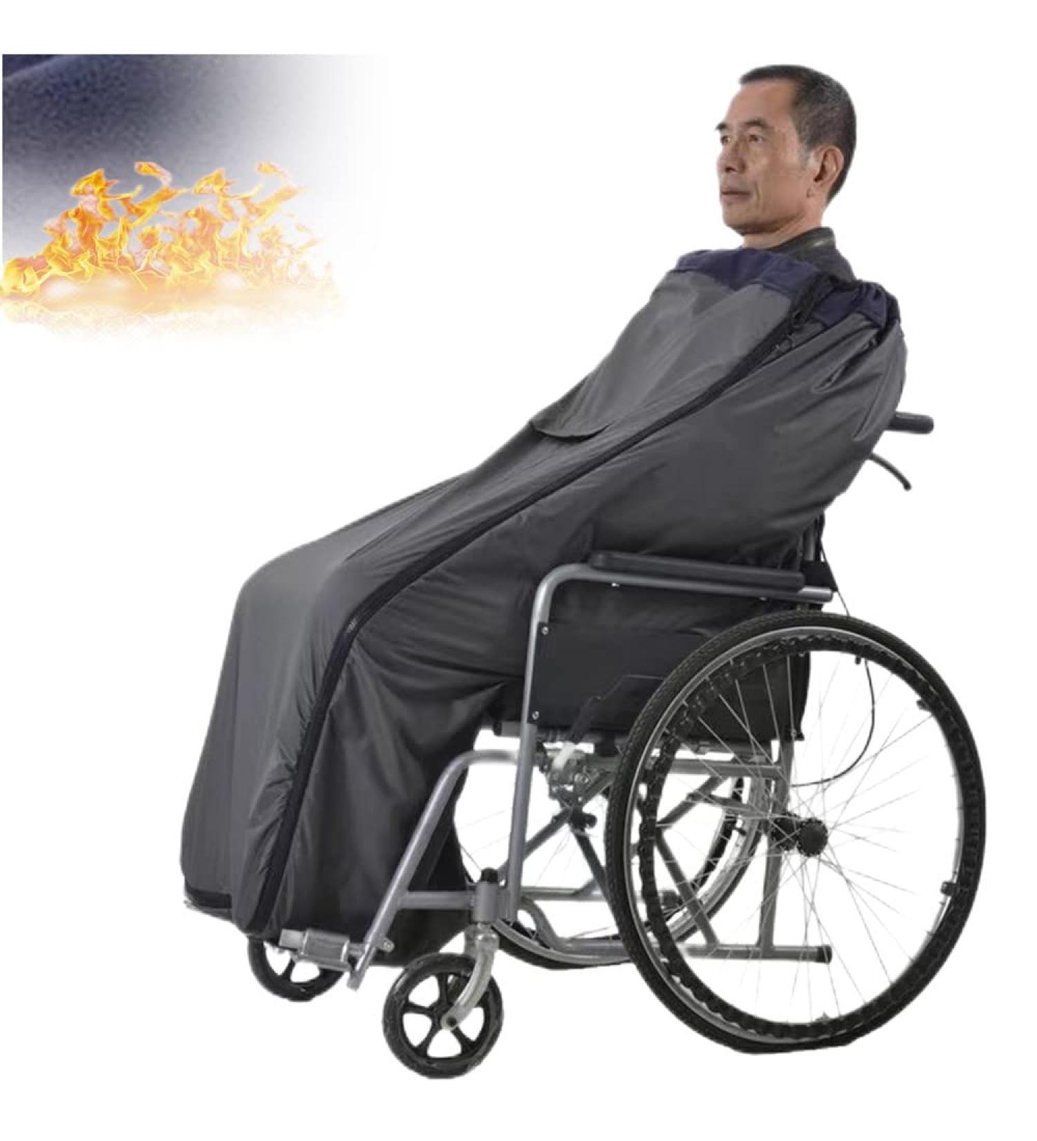 Fleece-Lined Wheelchair Cosy Cover Autumn and Winter Sleeping Bag Fleece Keep Warm Windproof Water Proof Leg Foot Set Wheelchair Leg Blanket Cover Unisex Adult Size - Buy Online on GoSupps.com