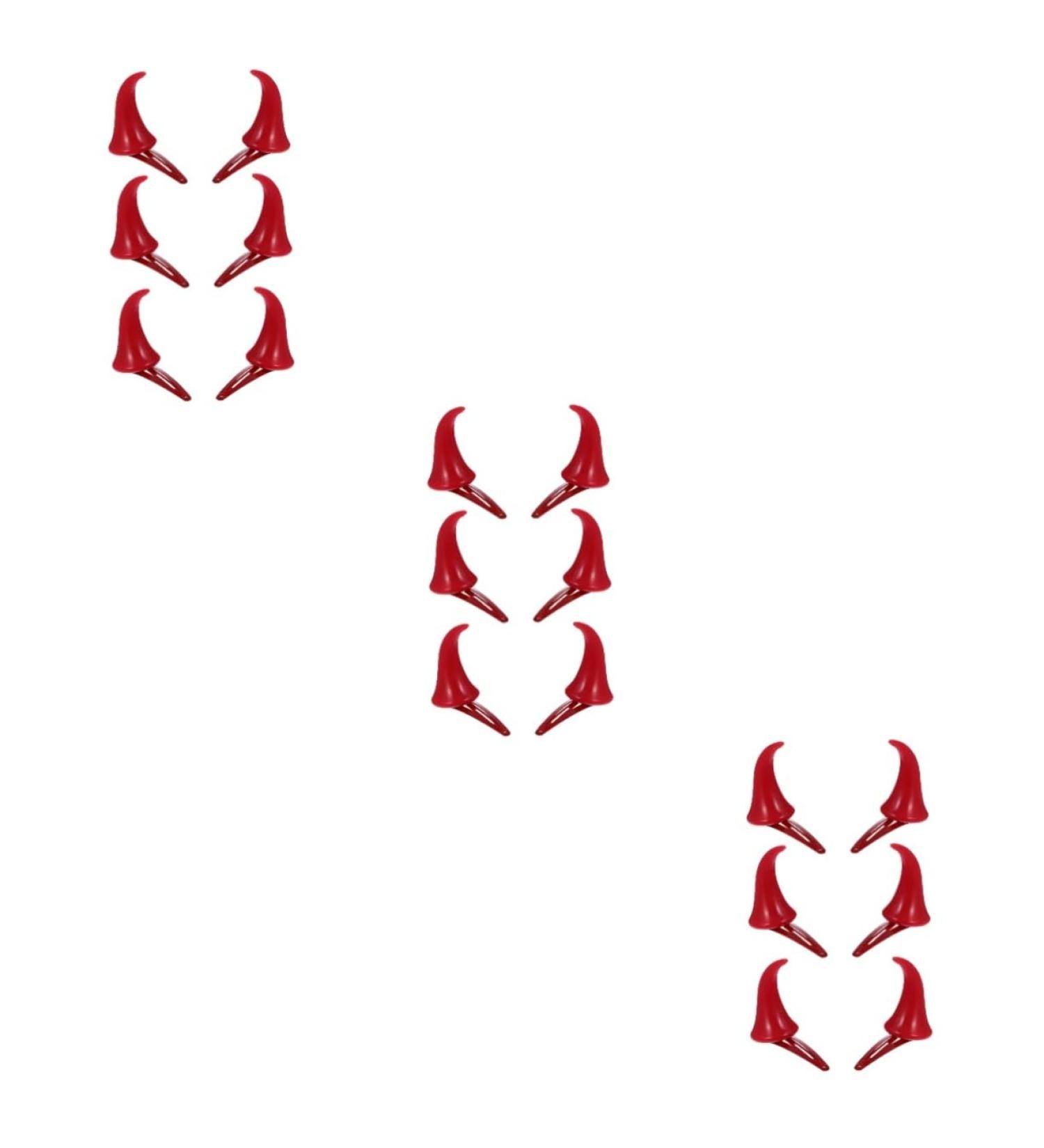 ABOOFAN 9 Pairs Halloween Decorative Red Horn Barrettes Ox Horn Halloween Hair Clip Devil Horns Devil Hair Clips Cosplay Halloween Hair Accessories Horn Hair Clips Horn Hairpin Demon Props - Buy Online on GoSupps.com
