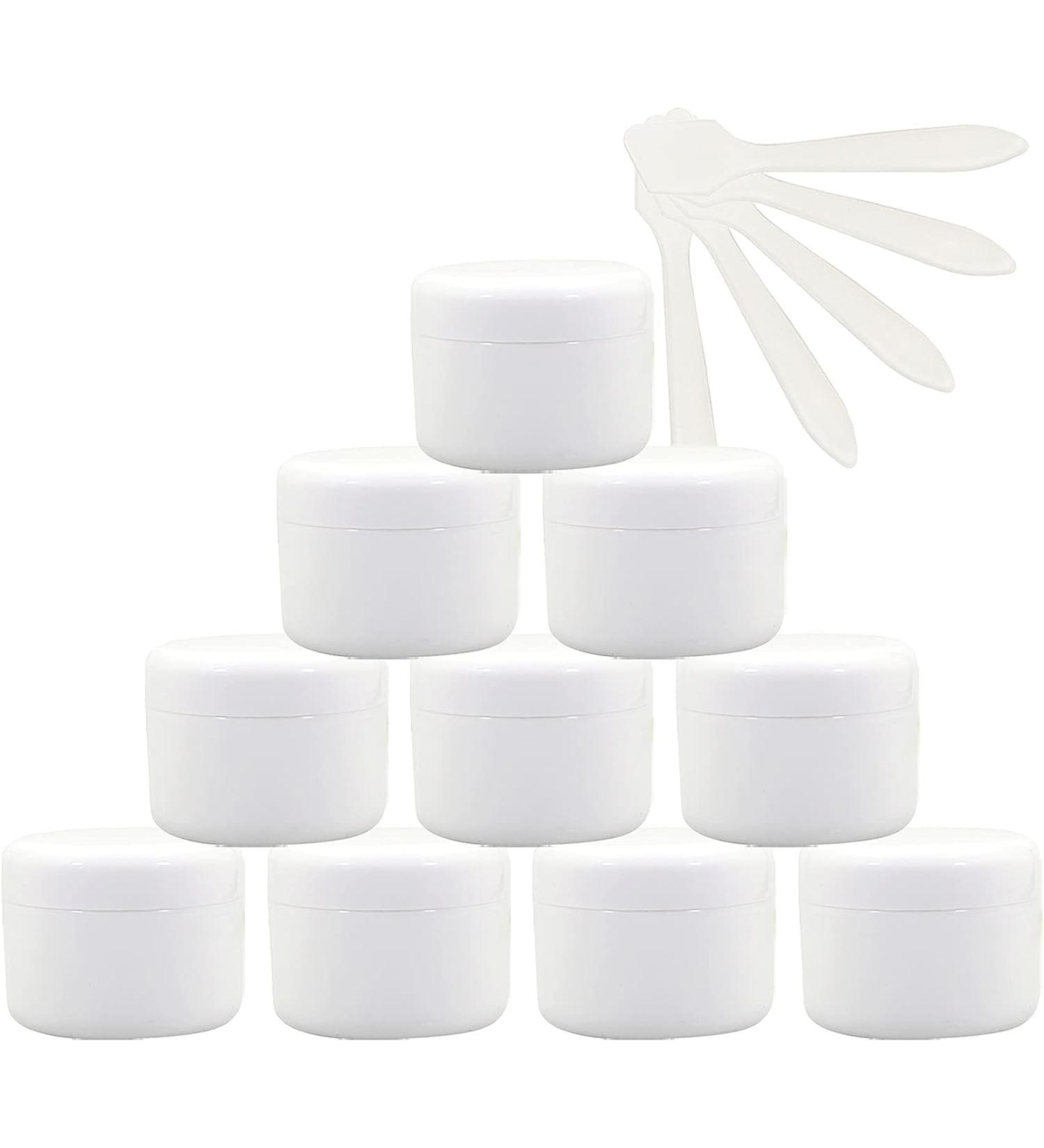 empty jars with lids cosmetic jar B0CL9K7SRC12 PC Empty 50ml Pink Plastic Cosmetic Jars with Screw Lid 50g Small Pot with Inner Linner for Cosmetic Travel Gel Lip Balm + 5X Spatula (Color : Roze S ( - Buy Online on GoSupps.com