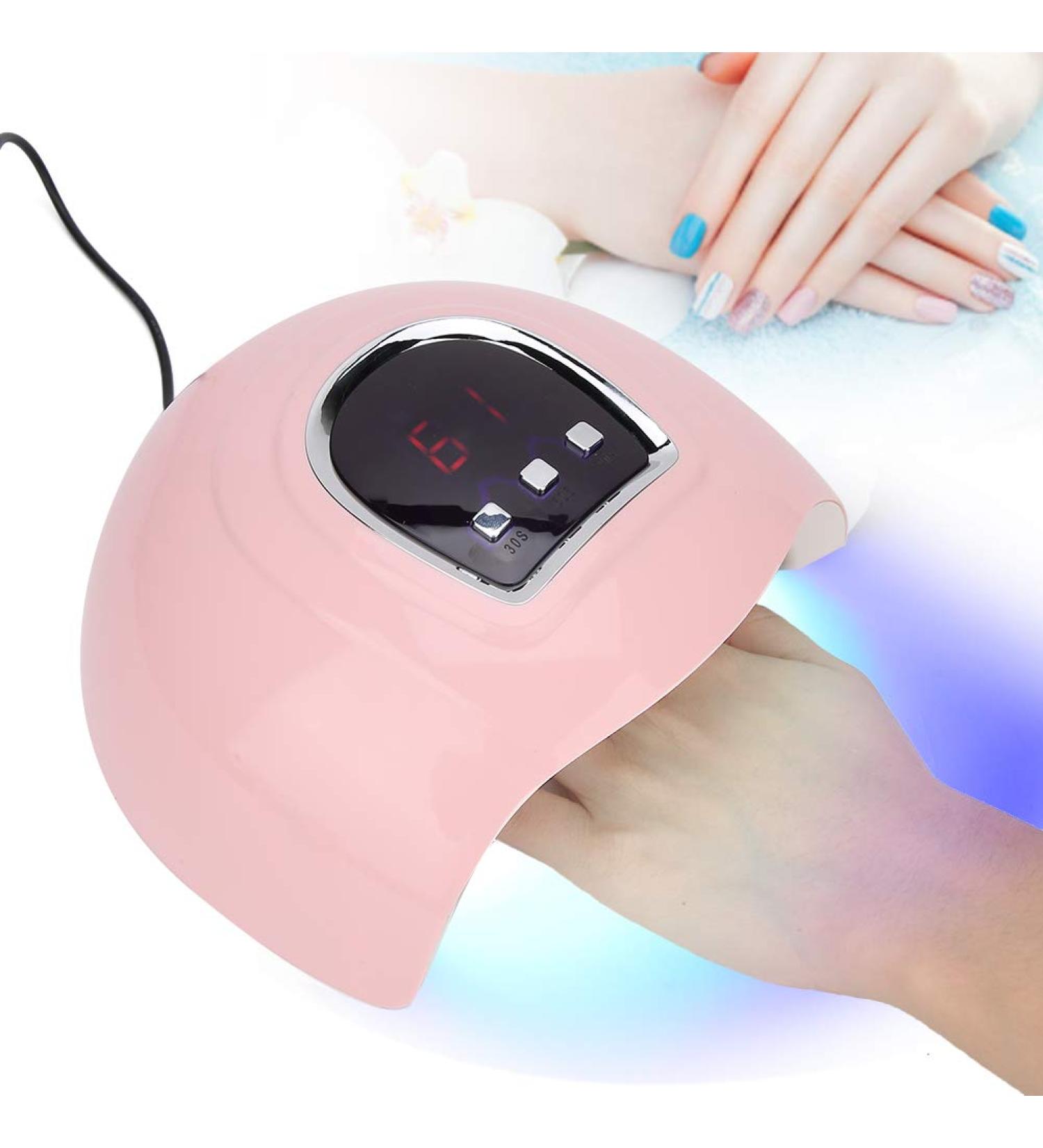 Professional Dual Source UV LED Nail Dryer - 54W Smart Nail Lamp for Gel Polish - Fast Drying (30s 60s 90s) - Buy Online on GoSupps.com
