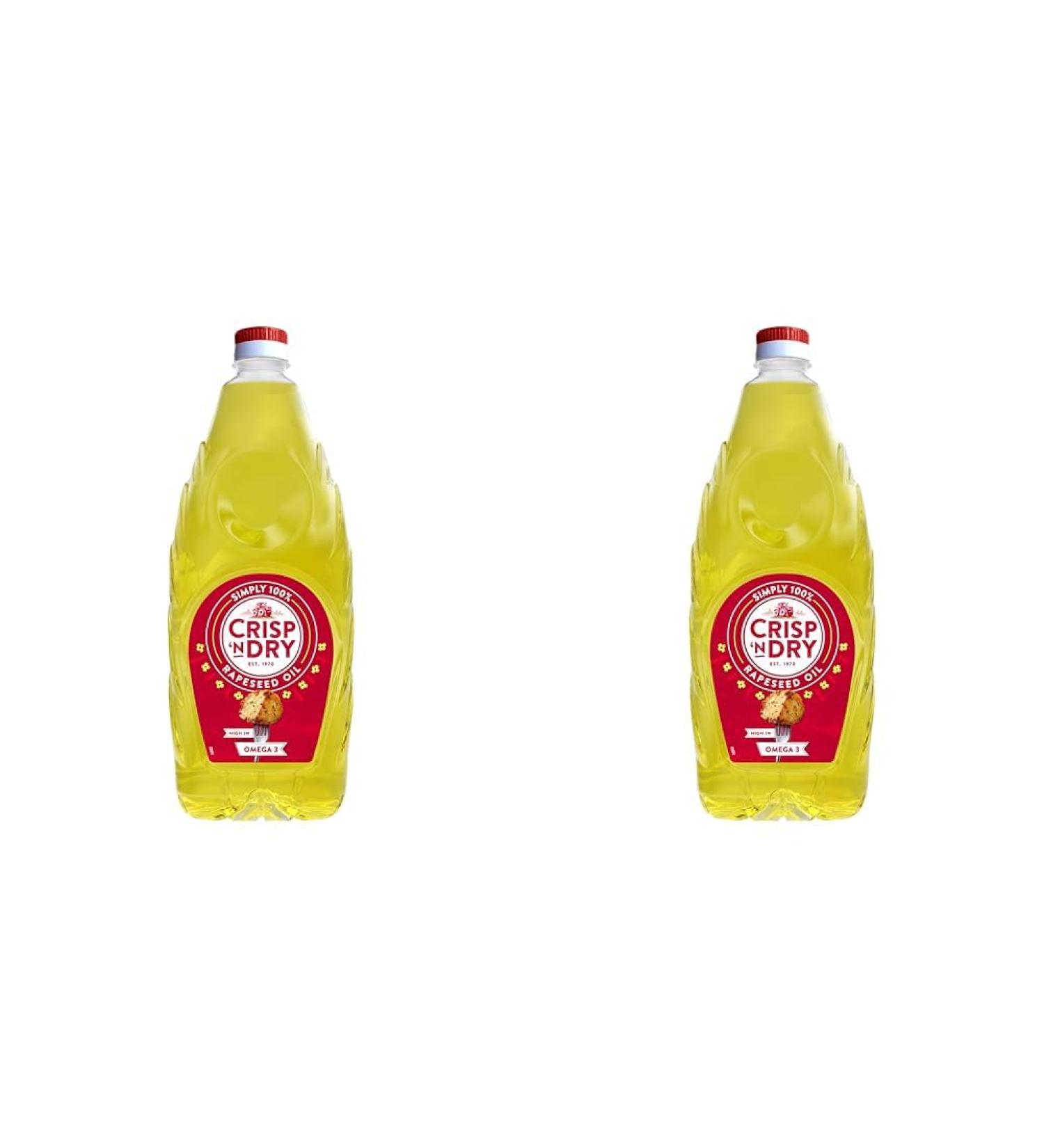 Crisp 'n Dry Rapeseed Vegetable Oil 2L (Pack of 2) - Buy Online on GoSupps.com