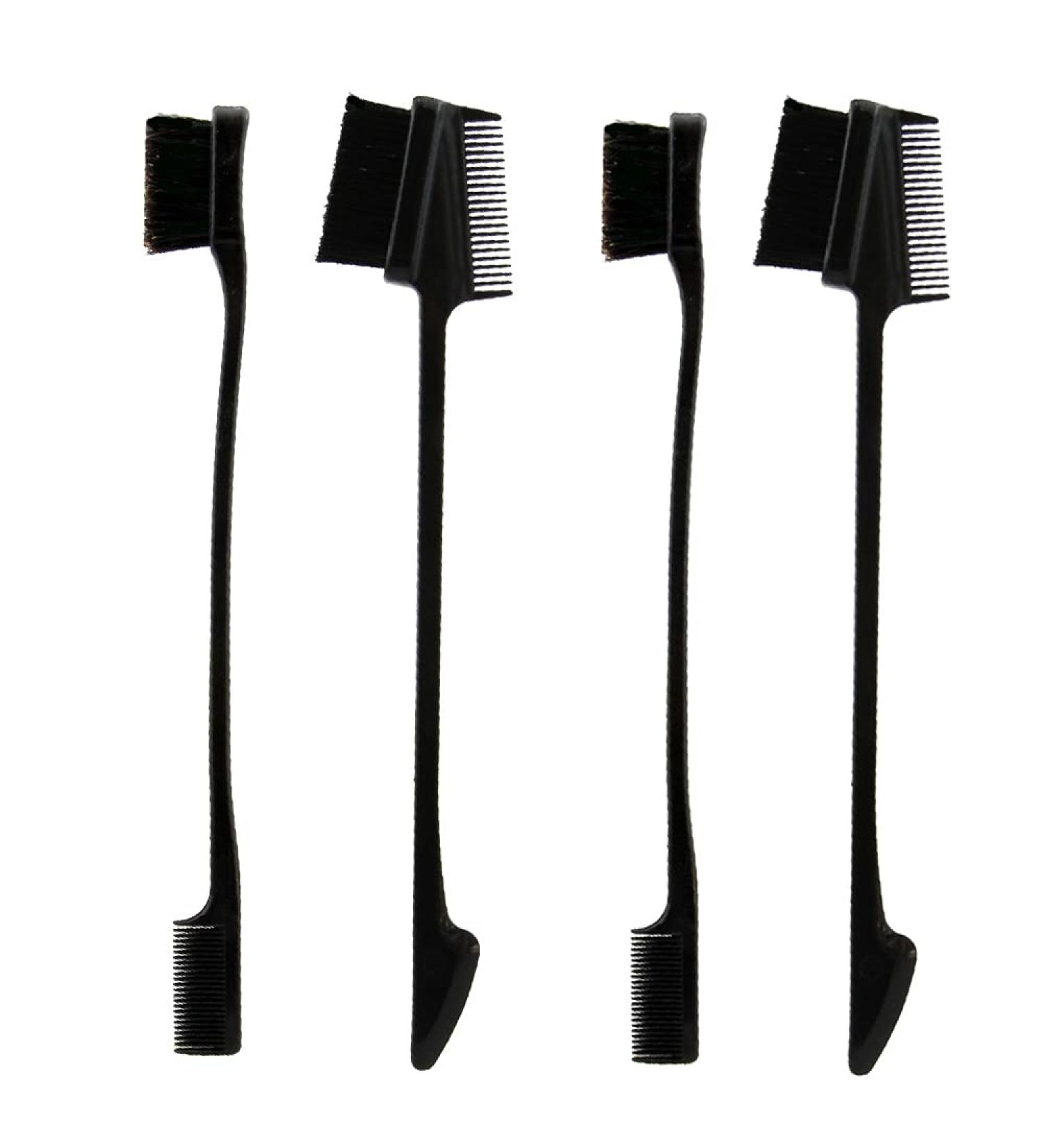 Eyebrow Brush Set - 4 Pieces Eyebrow Brushes & Comb for Makeup | Perfect Grooming Tools for Women & Girls - Buy Online on GoSupps.com