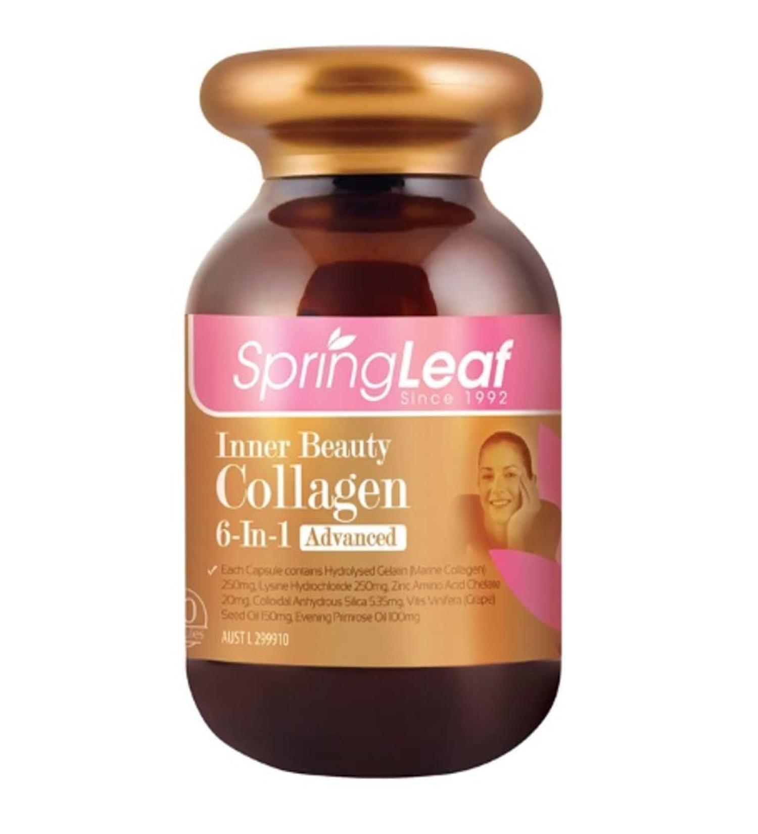 Springleaf Inner Beauty Collagen 6 in 1 Advanced 90 Capsules - Buy Online on GoSupps.com