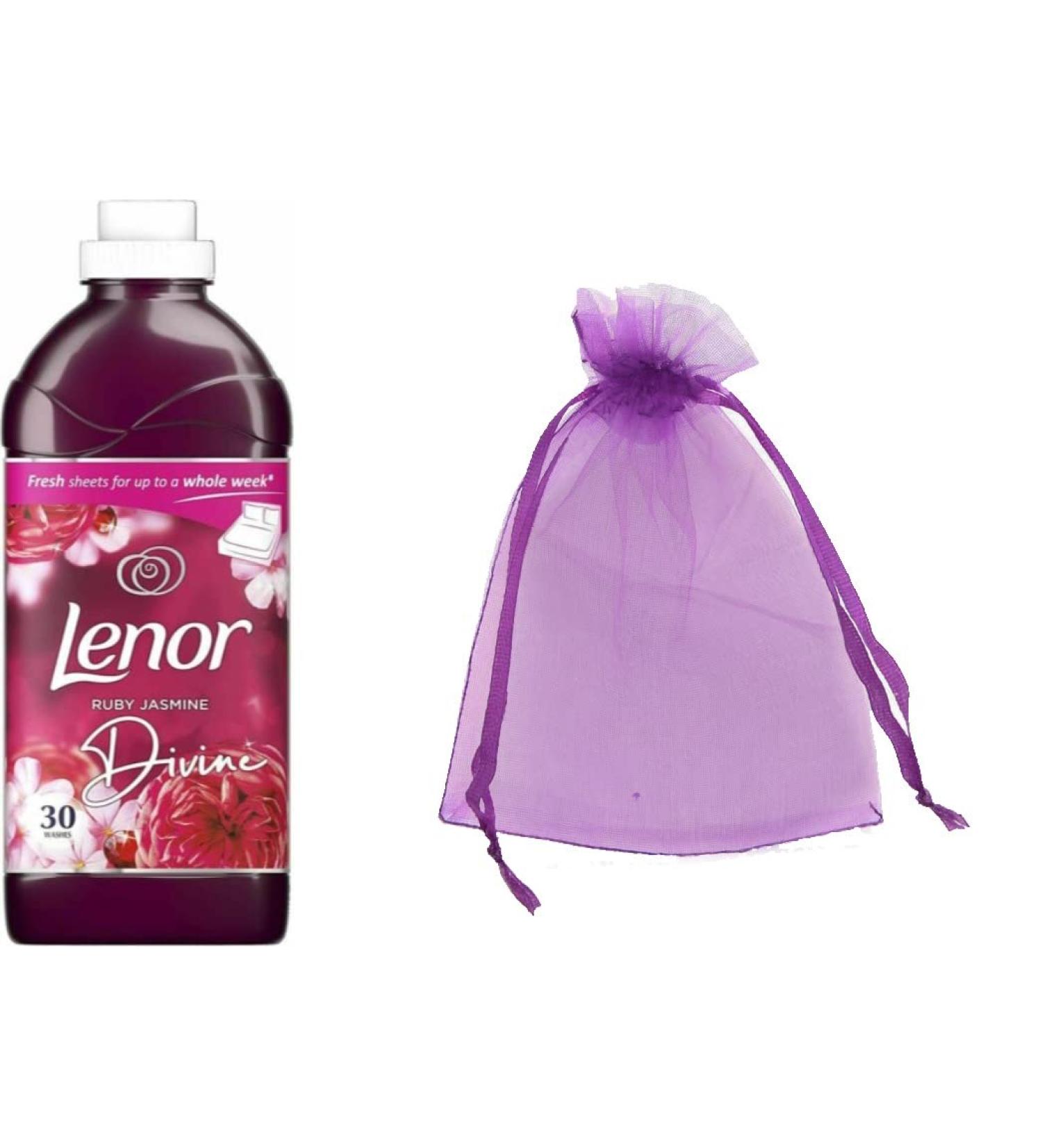 Lenor Fabric Conditioner 30 Washes 1.05 L Ruby Jasmine Scent + Our Gift for You - Organza Bag Size 9 x 7 x 0.1 cm - Buy Online on GoSupps.com