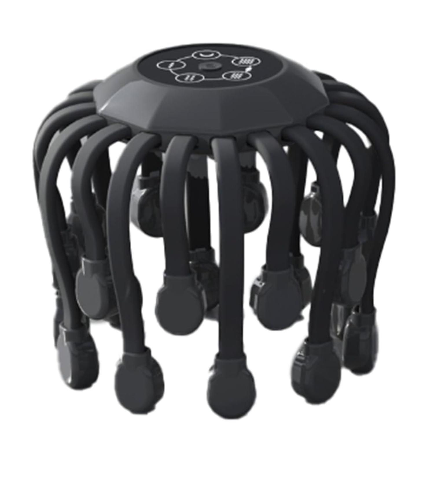 EVLIERY 20 Massage Heads - Scalp & Head Massager with Red Light Therapy Vibration for Relaxation | Easy to Use Black Hub Scrapers - Buy Online on GoSupps.com