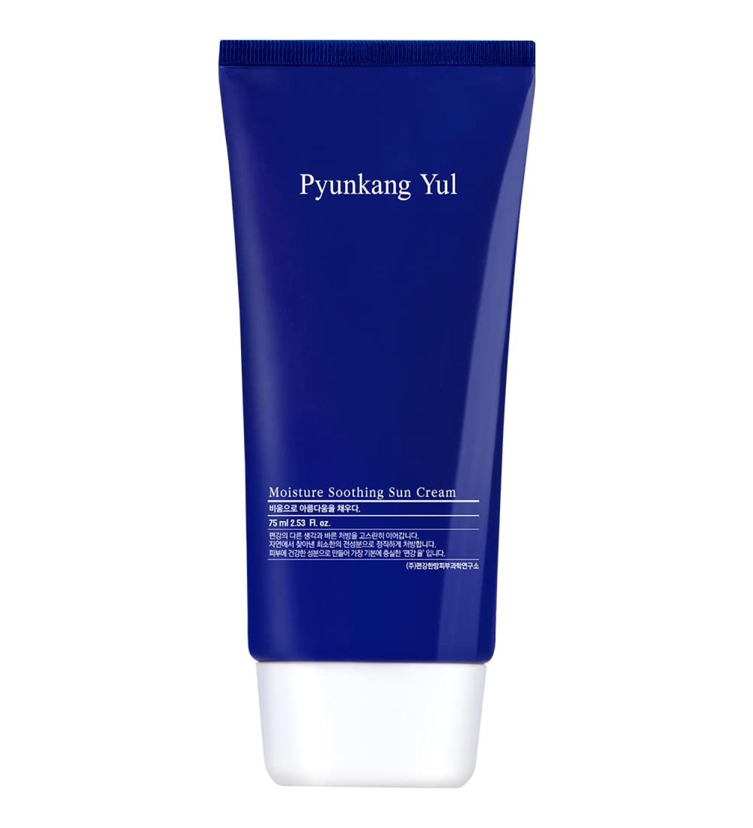 YUNKANG YUL Moisture Soothing Sun Cream SPF 50 | Broad Spectrum Sunblock for All Skin Types | Reef Safe & No White Cast | Hyaluronic Acid Moisturizer | 2.53 Fl.Oz - Buy Online on GoSupps.com