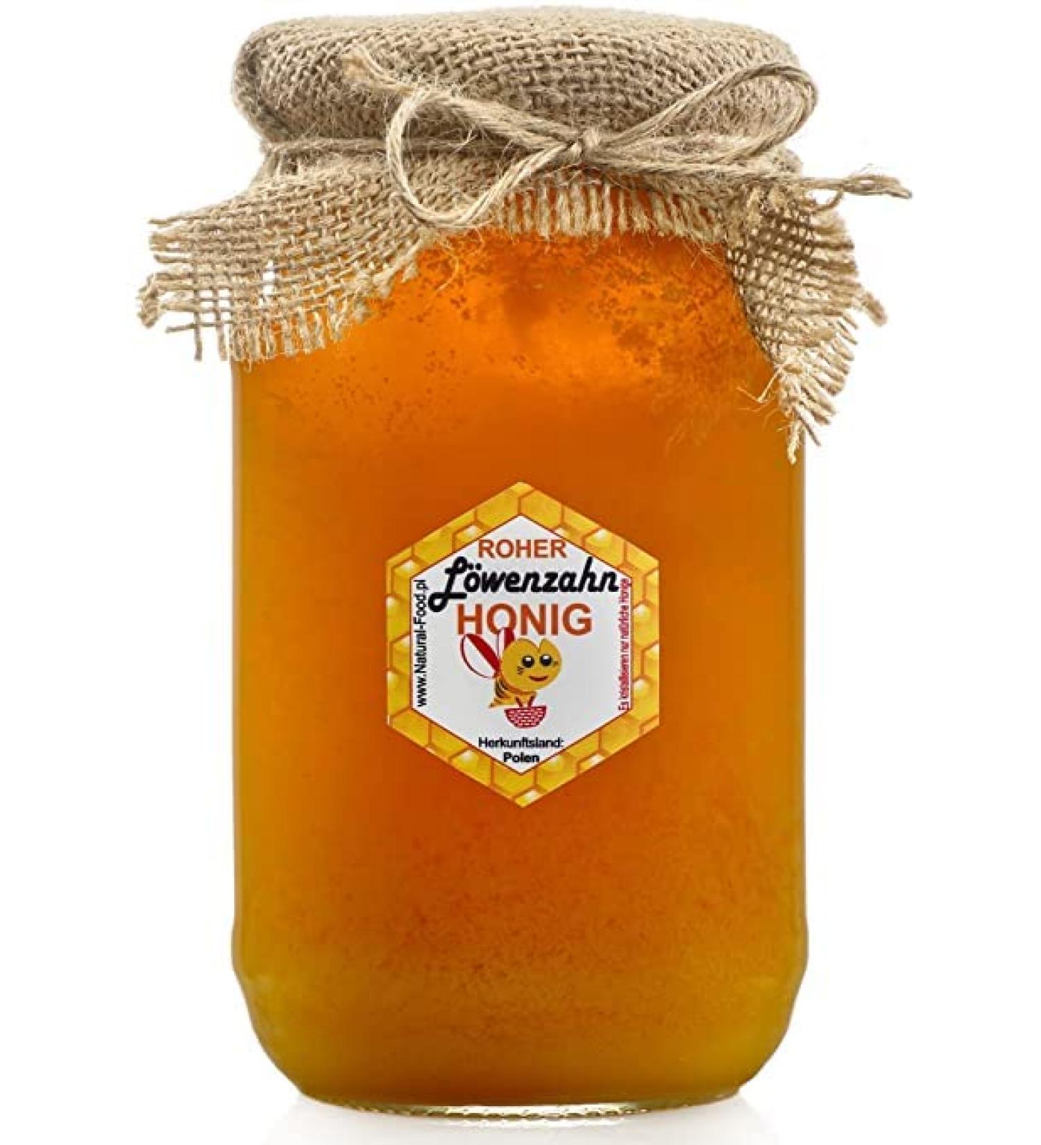 Natural Raw Dandelion Honey 11kg - Unfiltered & Additive-Free - Directly from Beekeeper | Perfect Gift Idea - Buy Online on GoSupps.com