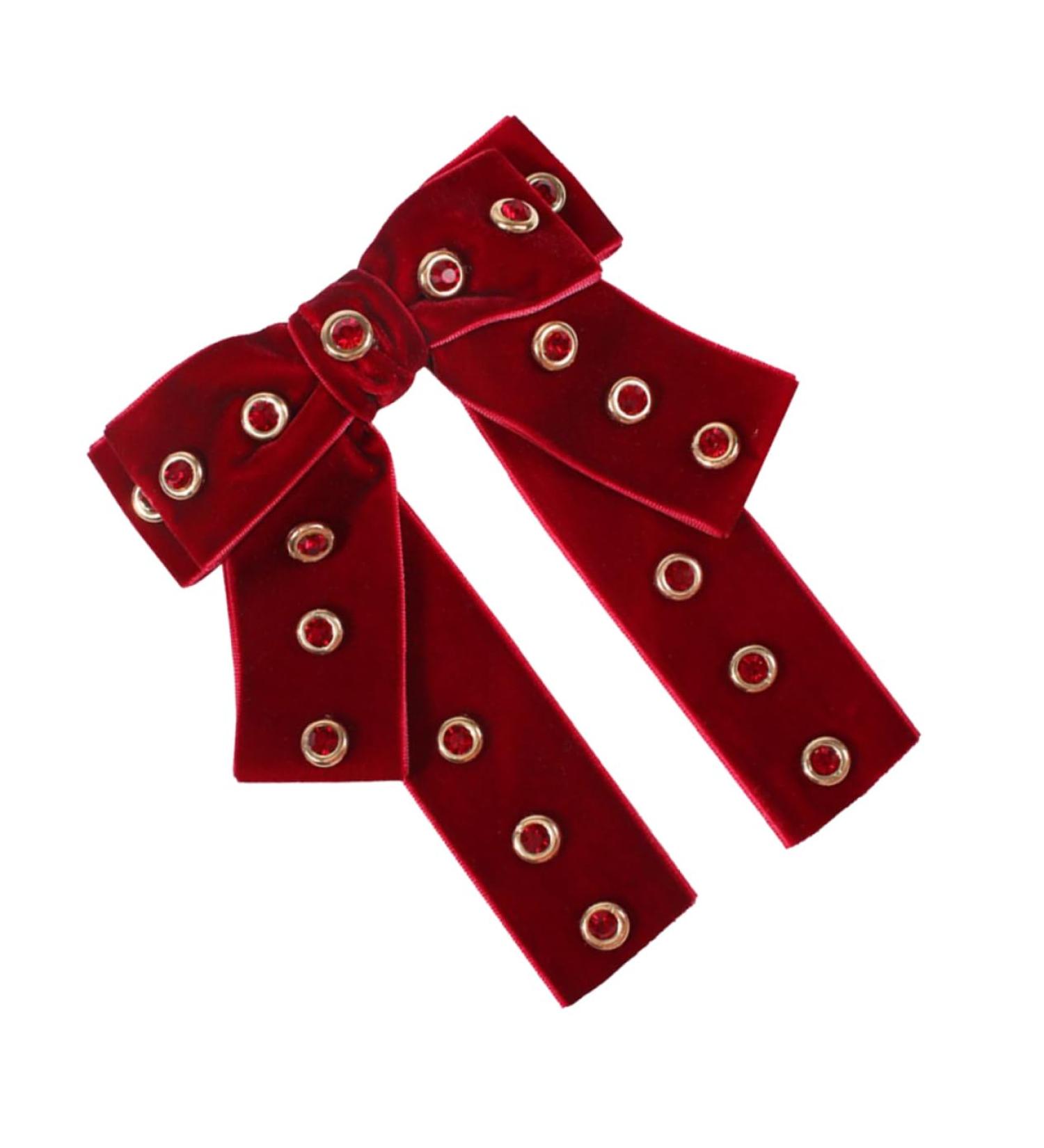 CALLARON Hairpins Hair Volume Clip Hairplop Hairpinpal Haircuff Haireraser Bow-tie Barrettes Hair Pin Hair Clip Hair Barrettes Ponytail Holders Woman Barrette Bow Tie Spring Clip Miss Red - Buy Online on GoSupps.com