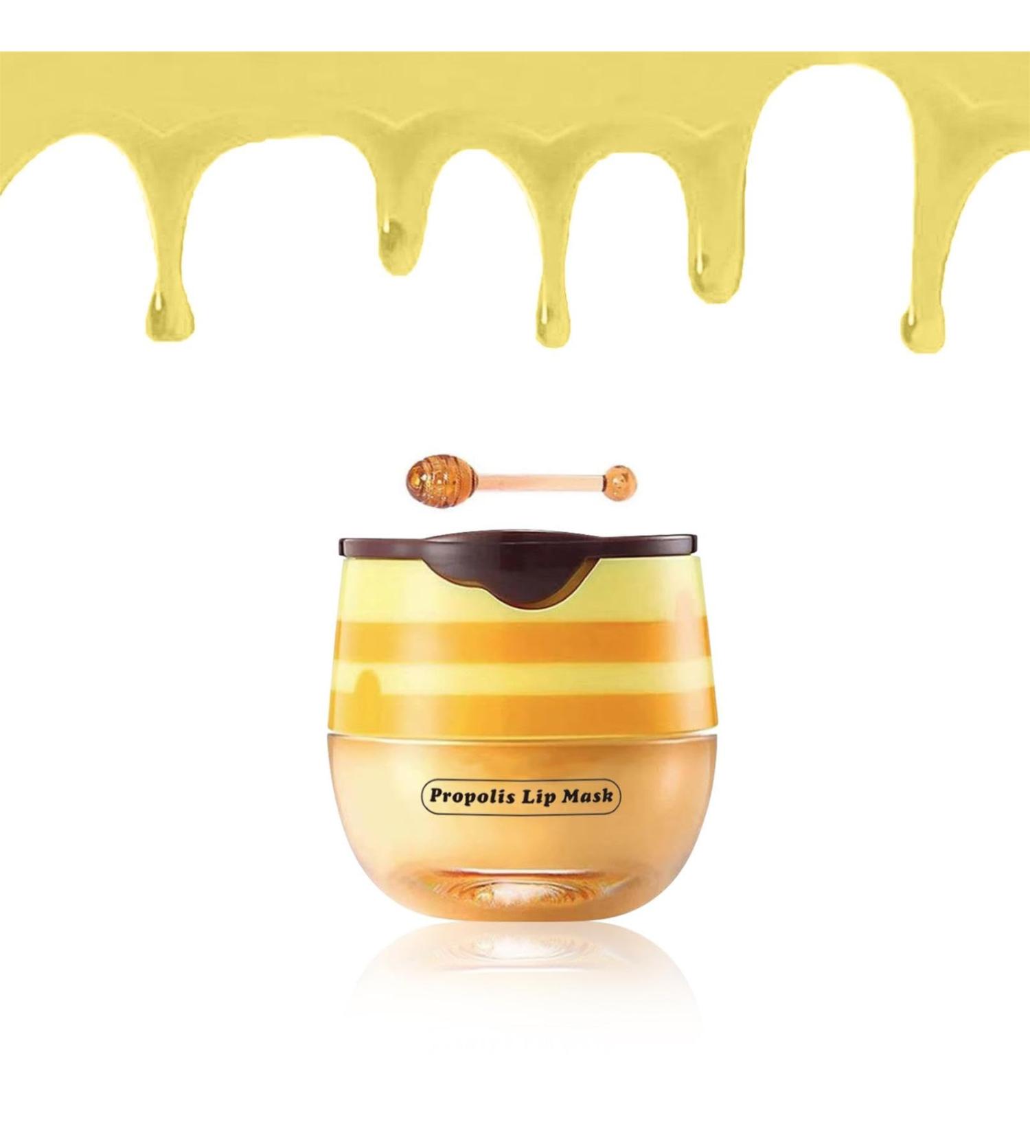 Moisturizing Lip Balm in Honey Jar Anti-Wrinkle Lip Balm for Lips Lip Mask Kawaii Lip Gloss Moisturizer and Prevent Dryness Exfoliator for Cracked Lips (Honey) - Buy Online on GoSupps.com