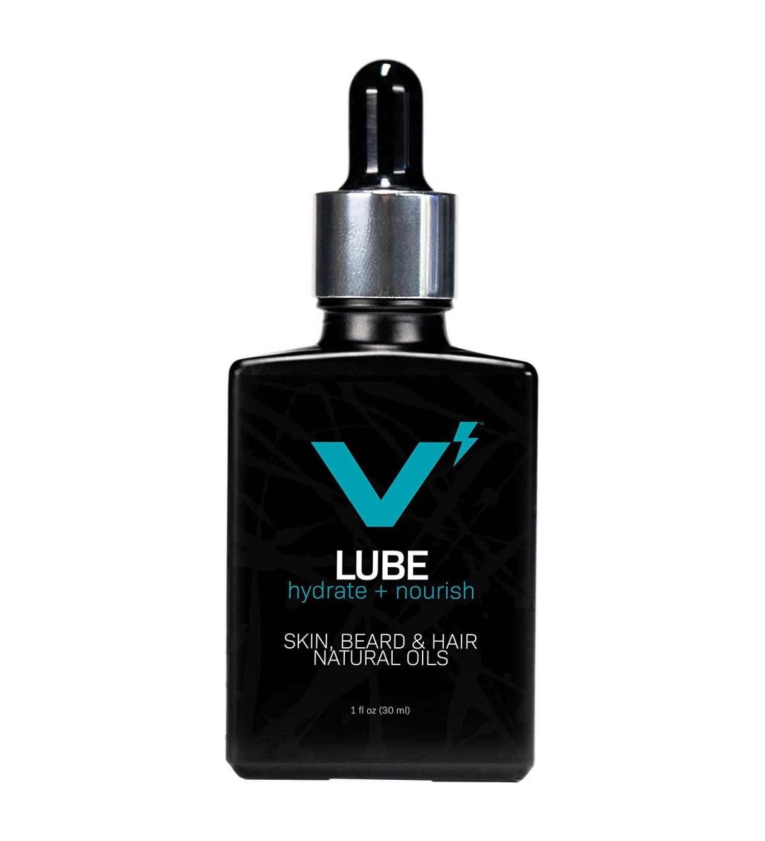 VOLT Lube Men's Beard Oil & Hair Softener | Jojoba & Argan Oil | Unscented | 1 Fl Oz (30 ml) - International Shipping Available - Buy Online on GoSupps.com