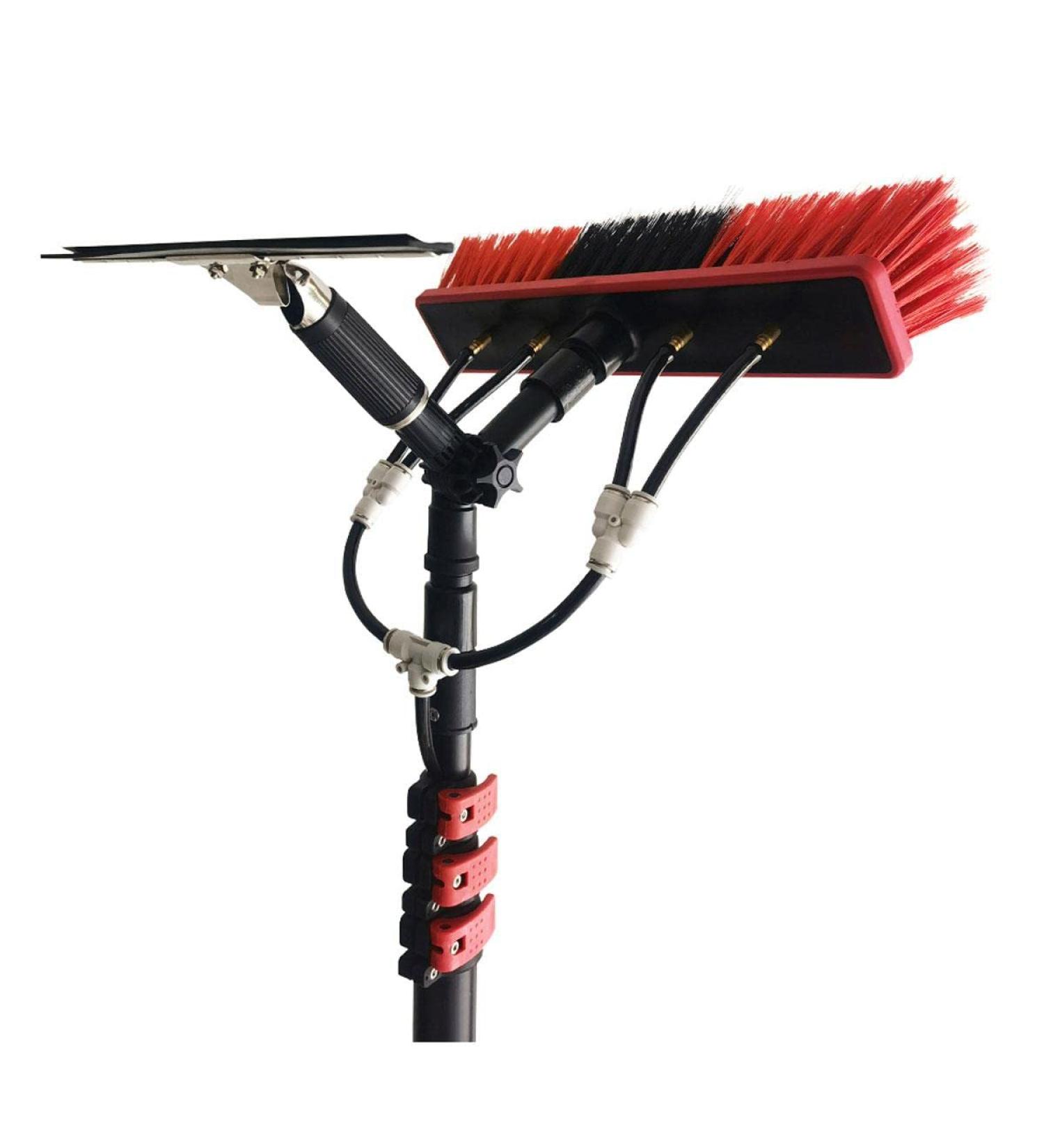 Window Cleaning Pole/Water-fed Telescopic Brush/Extendable Cleaner Veranda Roof Suitable for Photovoltaic Trucks Windows Bring a Scraper 7.2 M - Buy Online on GoSupps.com