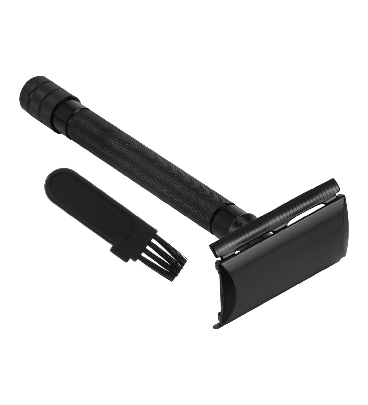 Fomiyes manual razor men's razor To shave single -sound razor for men razor for men deliver razor blade main shaman The handle is made of an aluminum alloy man black