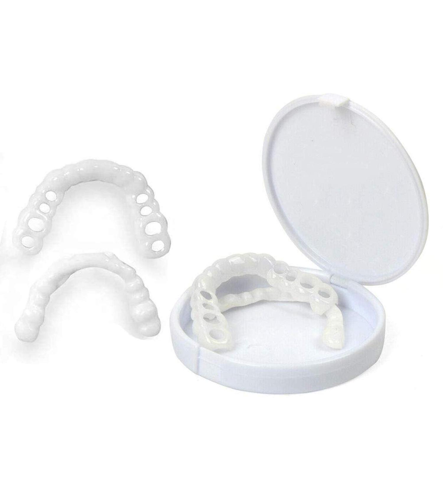 Brigtviee 2 Pair Instant Veneers Cosmetic Teeth Snap-On Prostheses for Men & Women | Temporary False Teeth Solutions - Buy Online on GoSupps.com