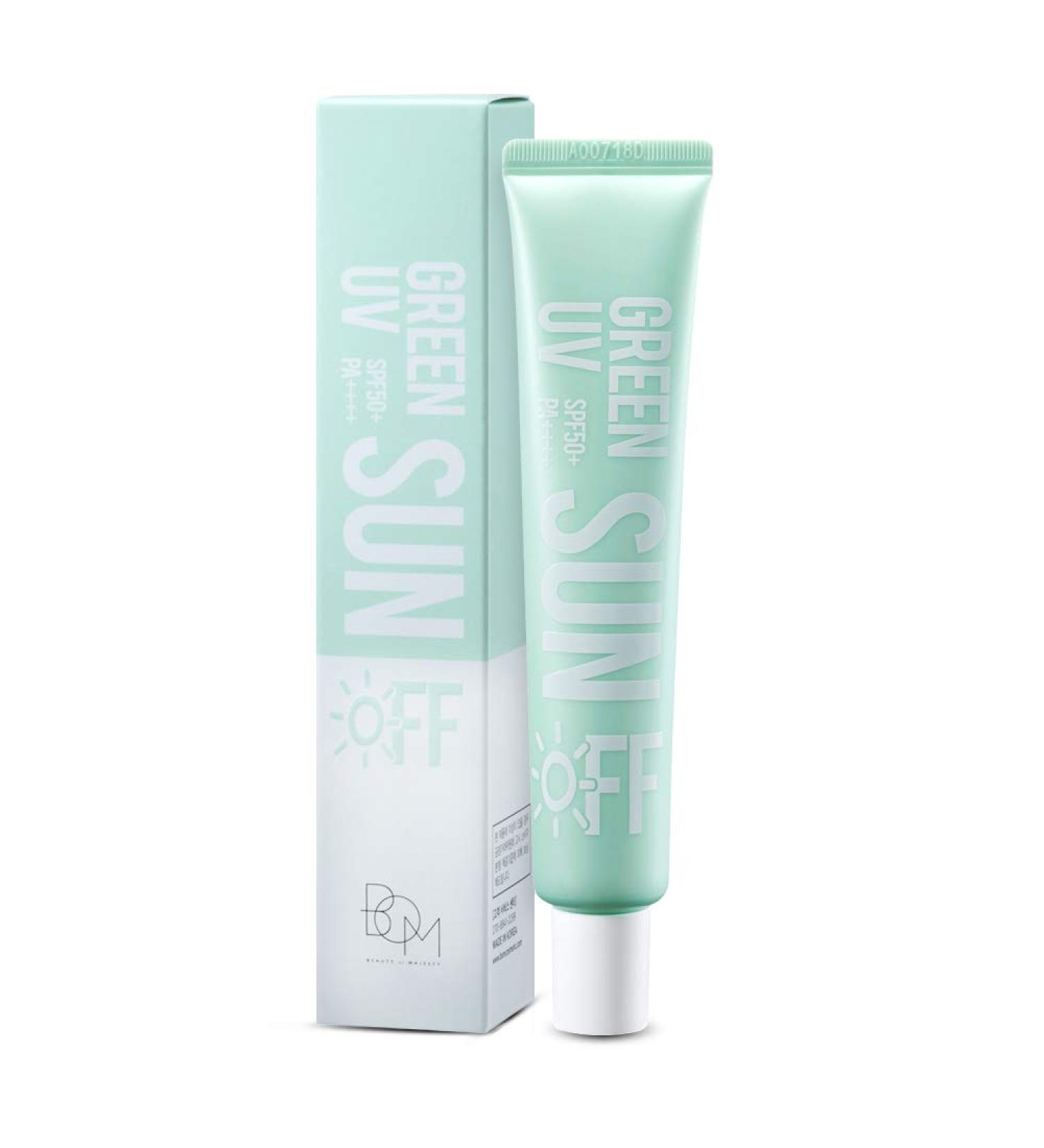 Bom Green UV Sun Off Water Balm Moisturizer 50ml | SPF 50+ Non-Greasy No White Cast | Lightweight Sun Protection for All Skin Types - Buy Online on GoSupps.com