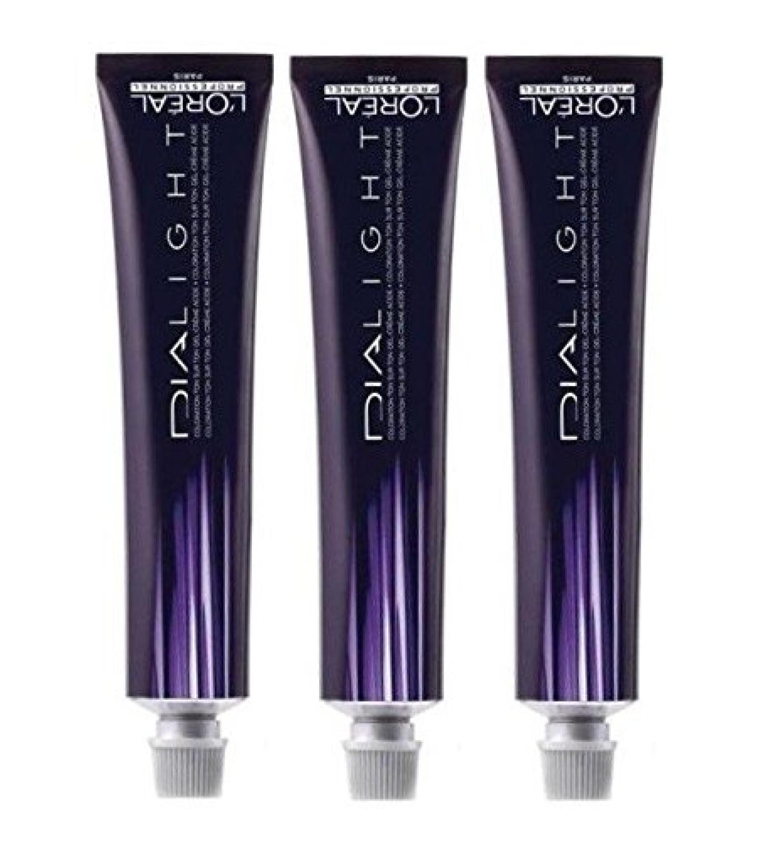 Loreal Dialight 10.21 milkshake perlmutt silver 3 x 50 ml Intensiv T nung LP Semi-Permanente Coloration Dia Light