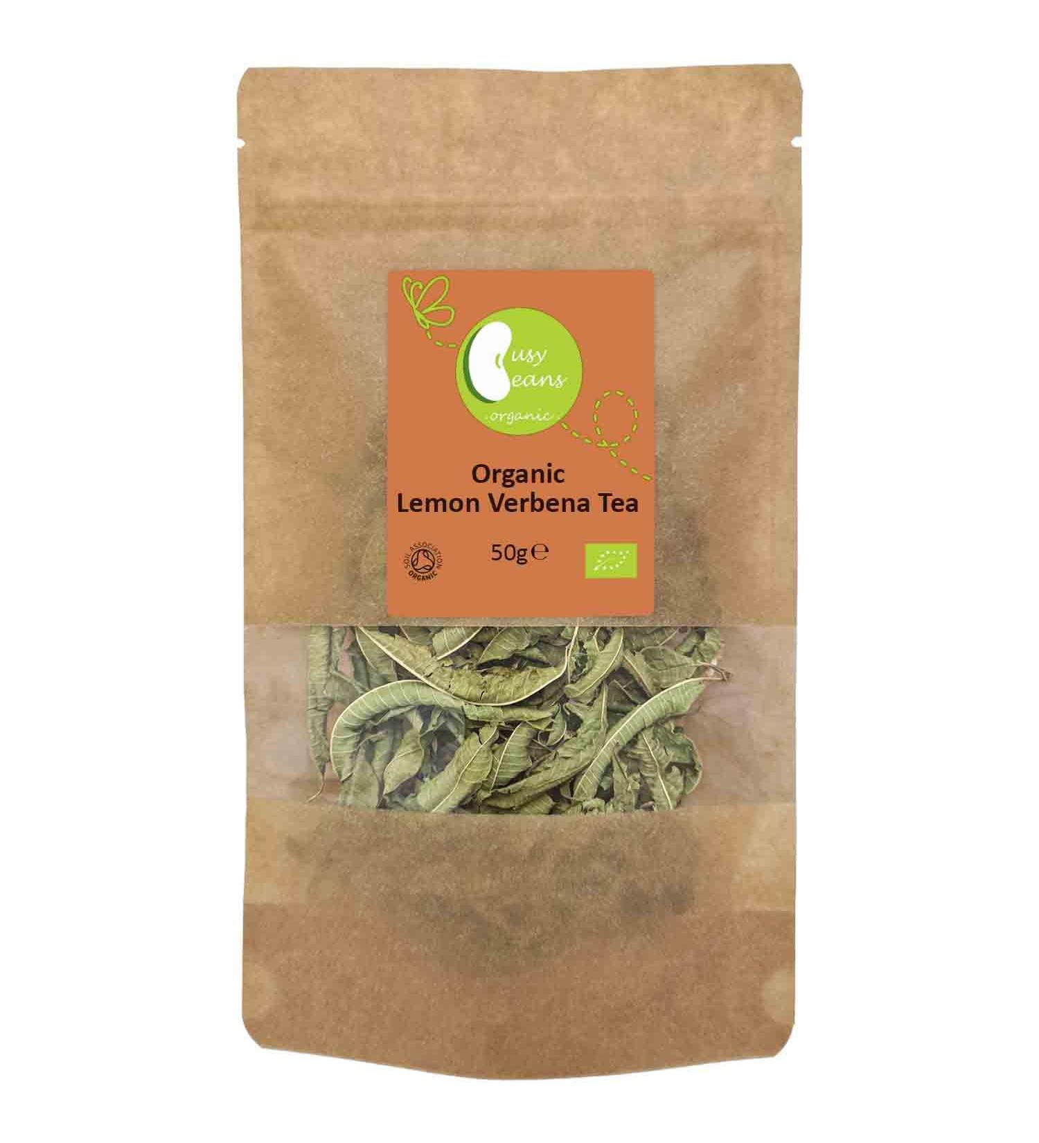 Organic Lemon Verbena Tea - Certified Organic - by Busy Beans Organic (50g) - Buy Online on GoSupps.com