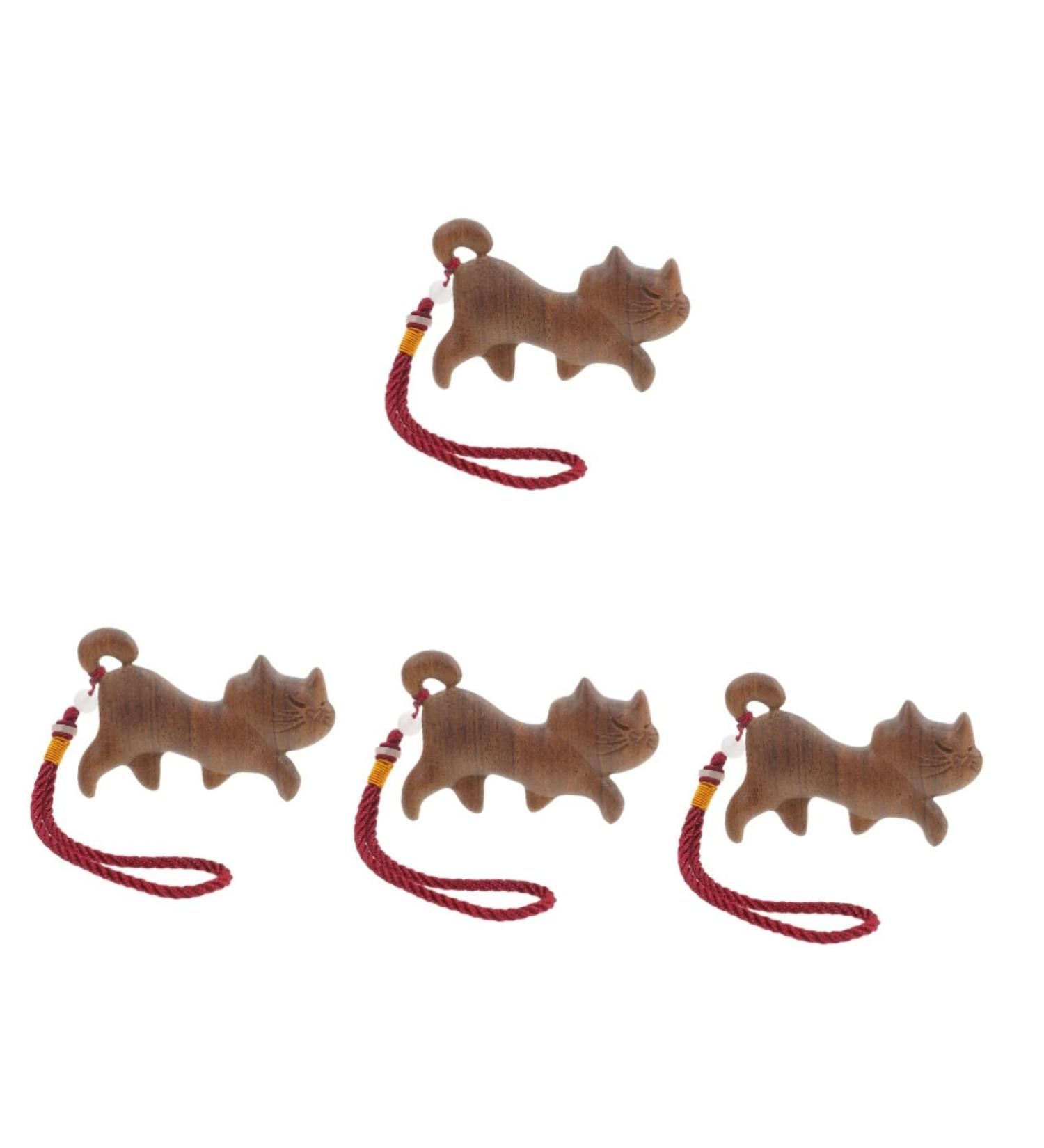 Buy Tovinanna 4-Piece Cat Massage Comb Set - Manual Scalp & Broad Tooth Wooden Combs for Wide Hair - Handheld Grooming Tools - Buy Online on GoSupps.com