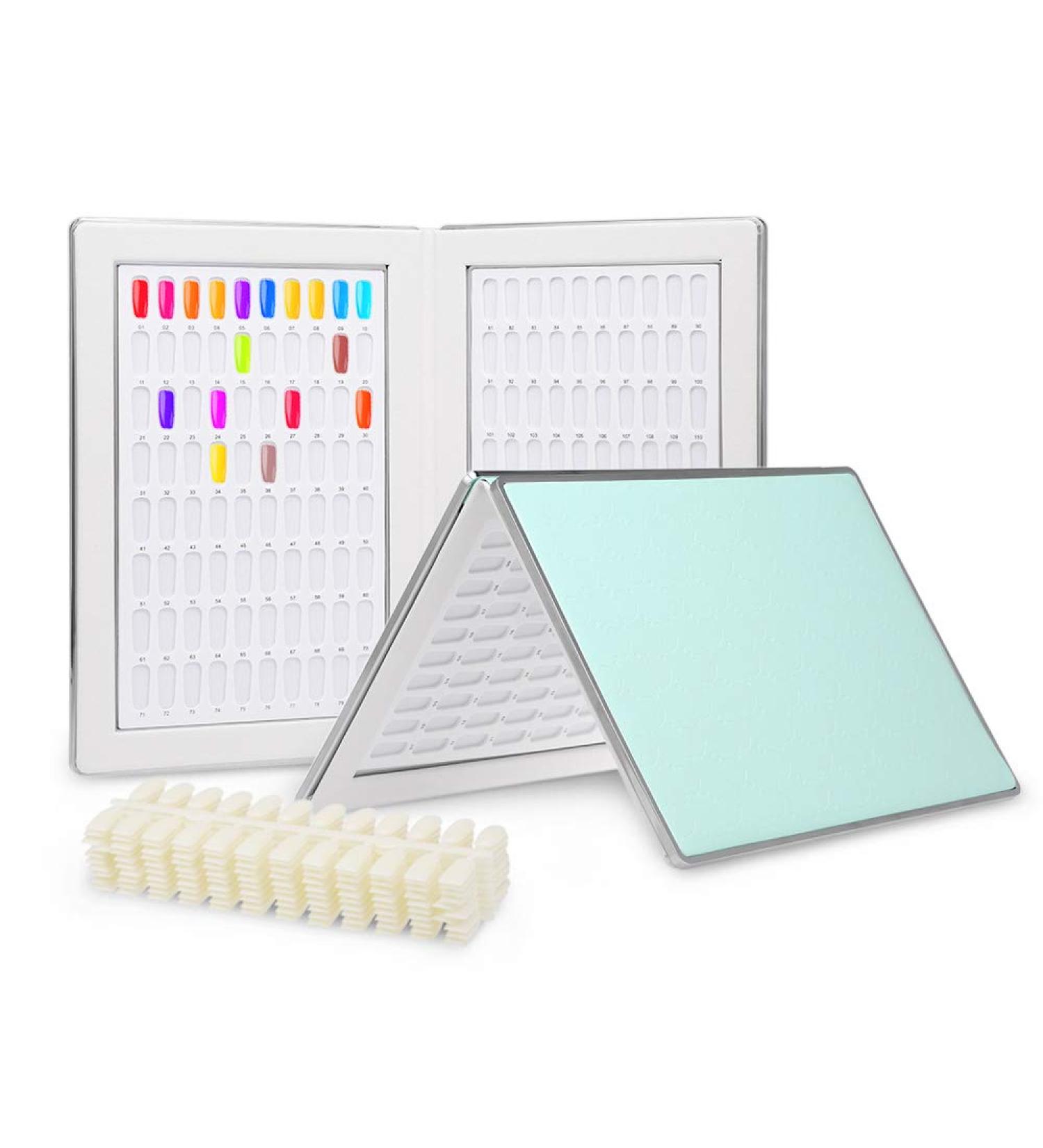 Anself Nail Chart Display Book with 240 Nail Tips - Green | Nail Polish Organizer - Buy Online on GoSupps.com