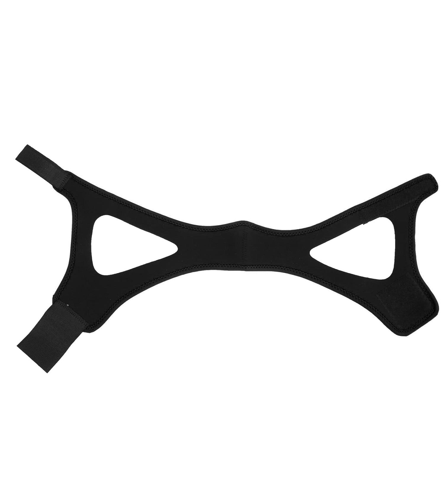 Adjustable Stop Snoring Chin Strap - Breathable & Comfortable Sleep Aid Solution (Black) - Buy Online on GoSupps.com