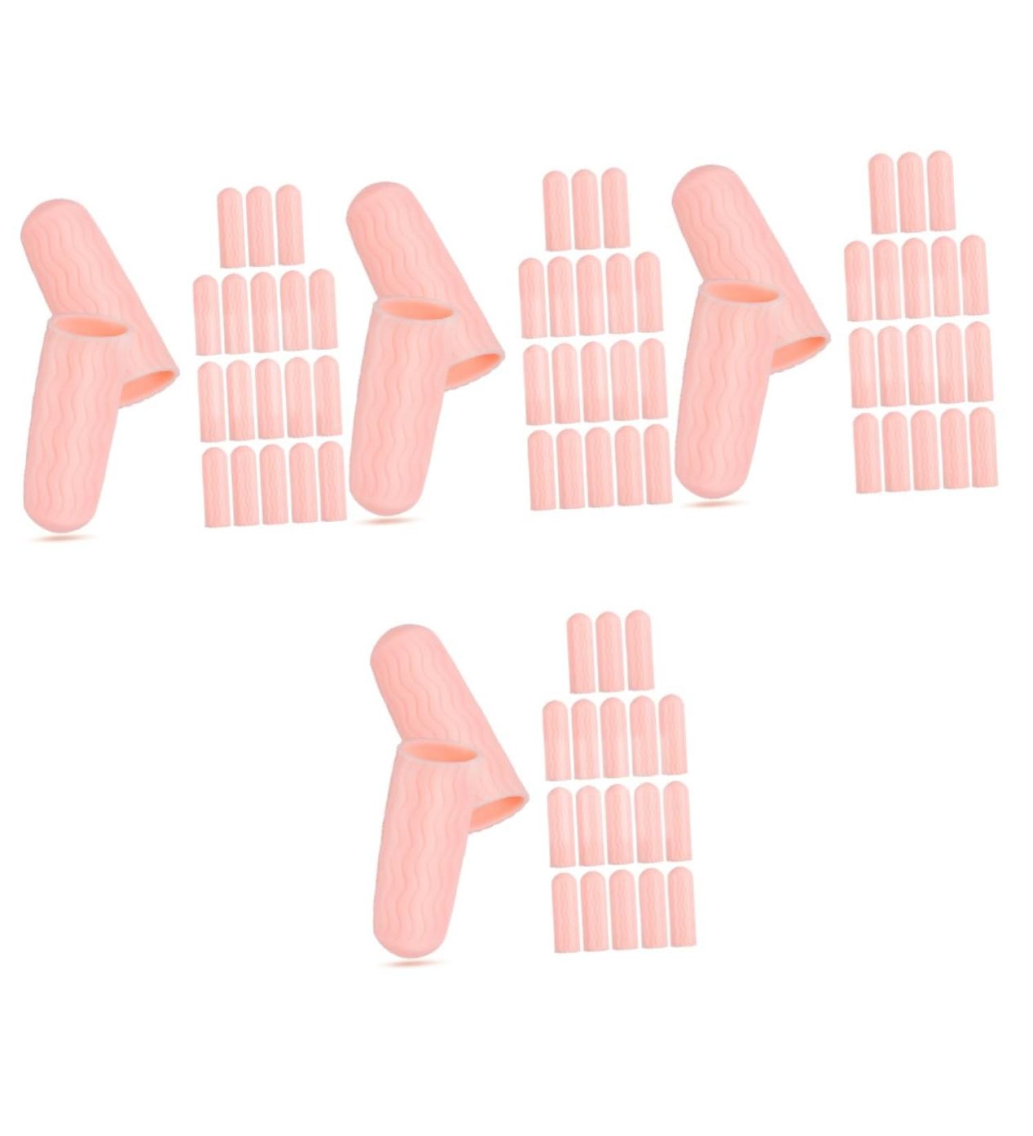 FOMIYES 40 Pairs Finger Protection Gel Nail Cover Gloves | Finger Support Sleeves for Men & Women | Ultimate Finger Protectors - Buy Online on GoSupps.com