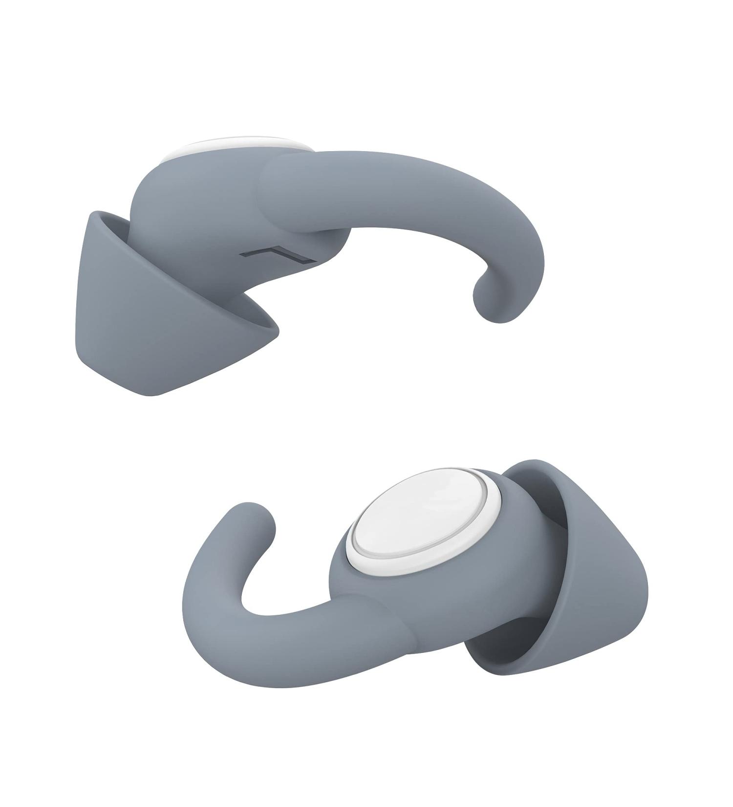 Afflatus Noise Cancelling Sleep Ear Plugs - 2 Pairs (S+L) in Giftbox | Reusable, Comfortable, Snoring Reduction | Dark Grey - Buy Online on GoSupps.com