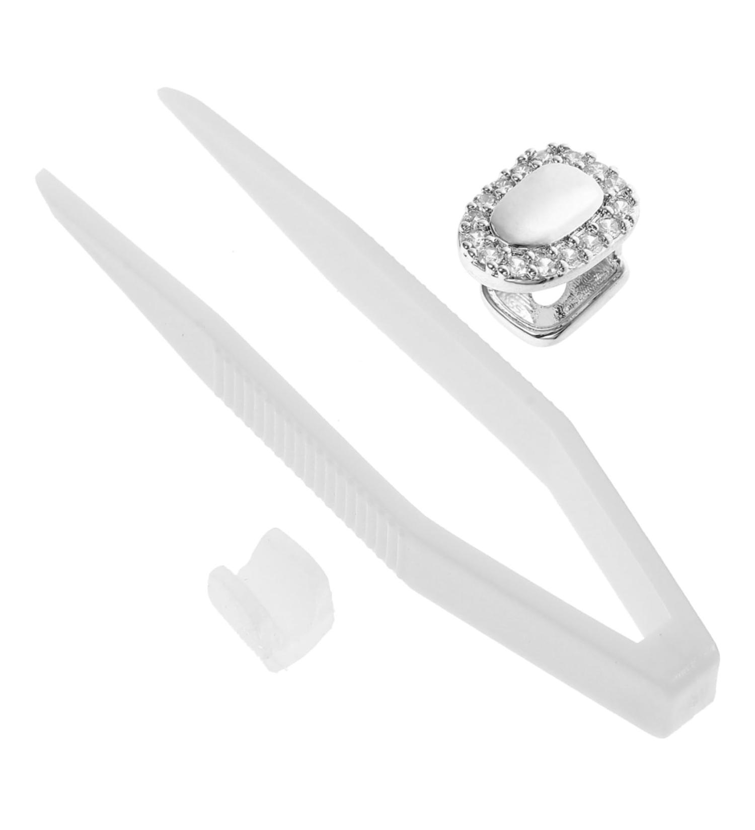 Iwowhero Hip-Hop Grill Teeth Set - Rhinestone Decorative Braces & Vampire Tooth Grids - 18K Copper & Silver - Unique Rapper Mouth Accessories - Buy Online on GoSupps.com