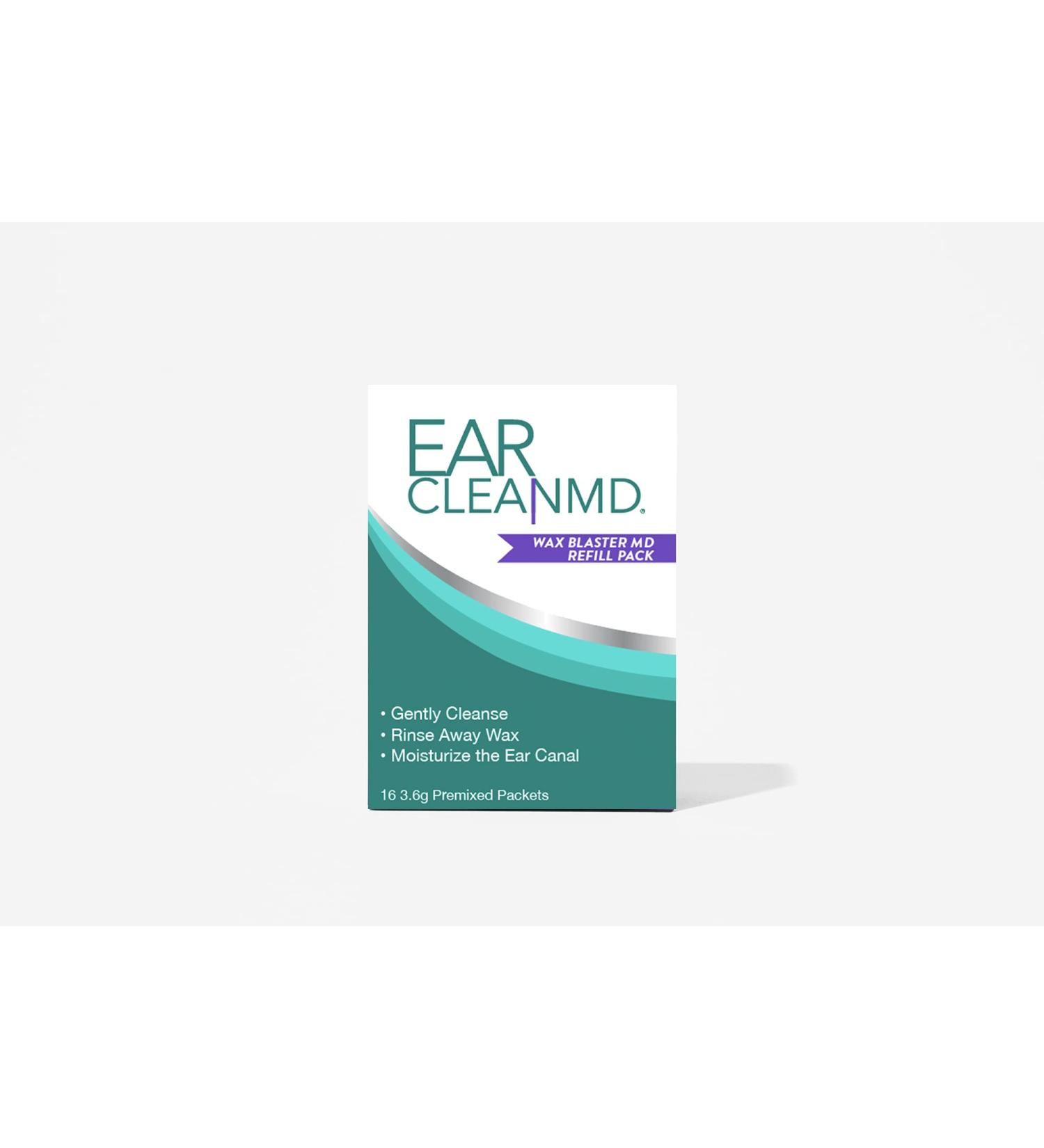 Ear Clean MD Kit | 16 Premixed Powder Packets for Easy At-Home Ear Cleaning with Moisturizing Formula - Buy Online on GoSupps.com