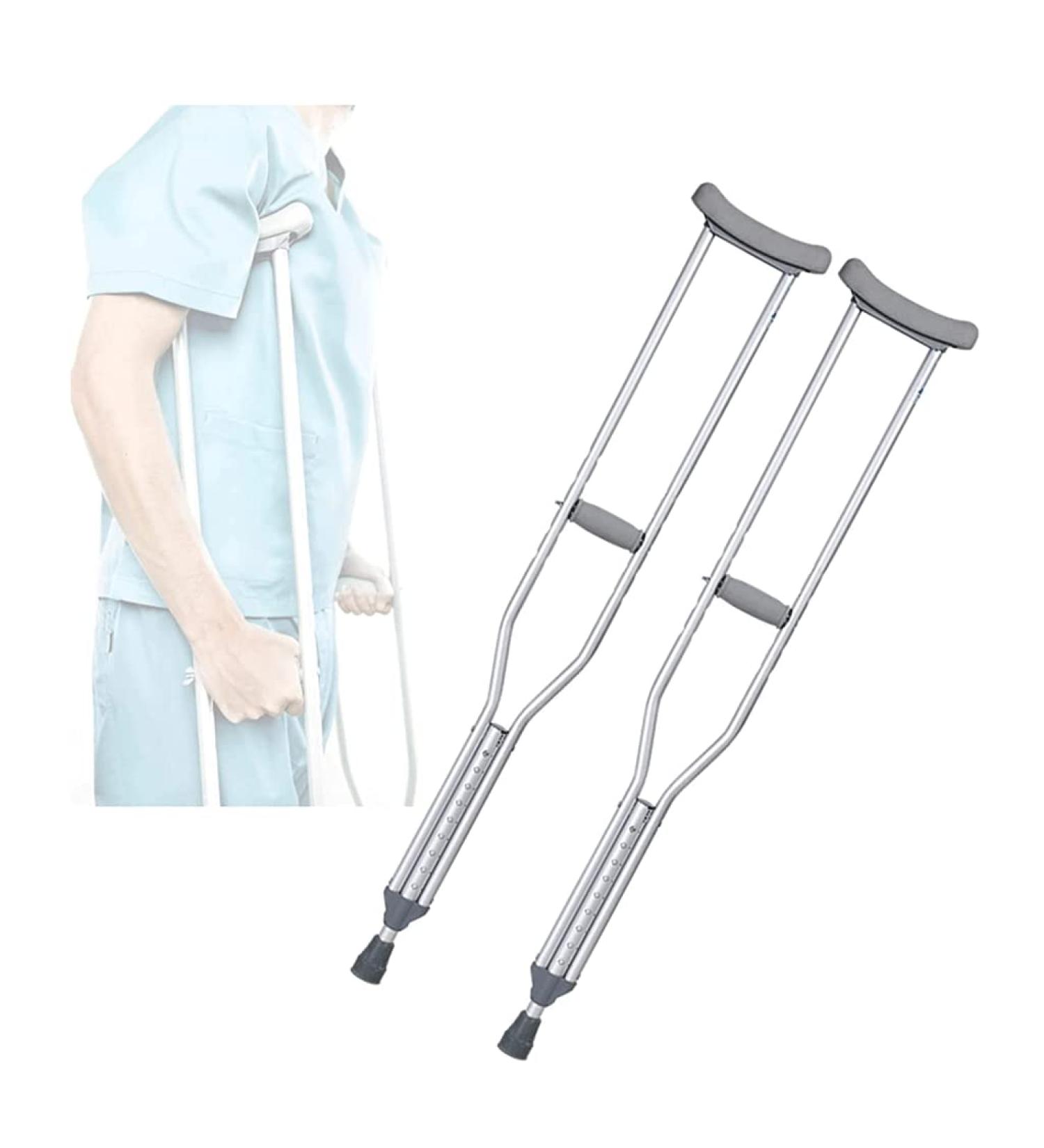 2pcs Ergonomic Elderly Canes Adjustable Underarm Crutches Walker Comfort Handle Crutches Men and Women Crutches Independence LARGE 134-154CM - Buy Online on GoSupps.com