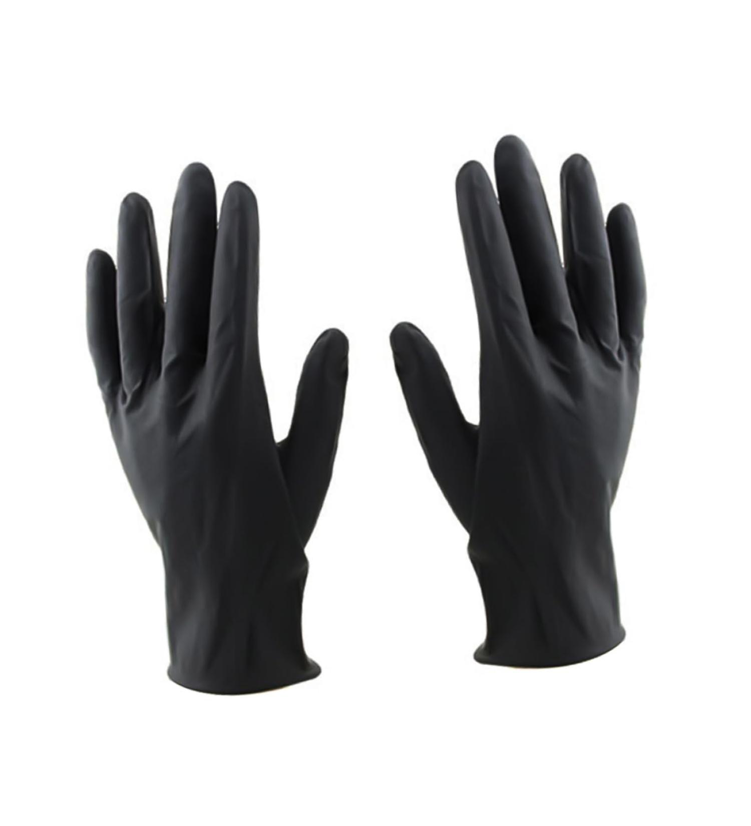 Vaguelly 10pi ces Kit Moufles De Protection Noirs Latex R utilisables Pour Teinture Capillaire Et Soins Salon Professionnel - Buy Online on GoSupps.com