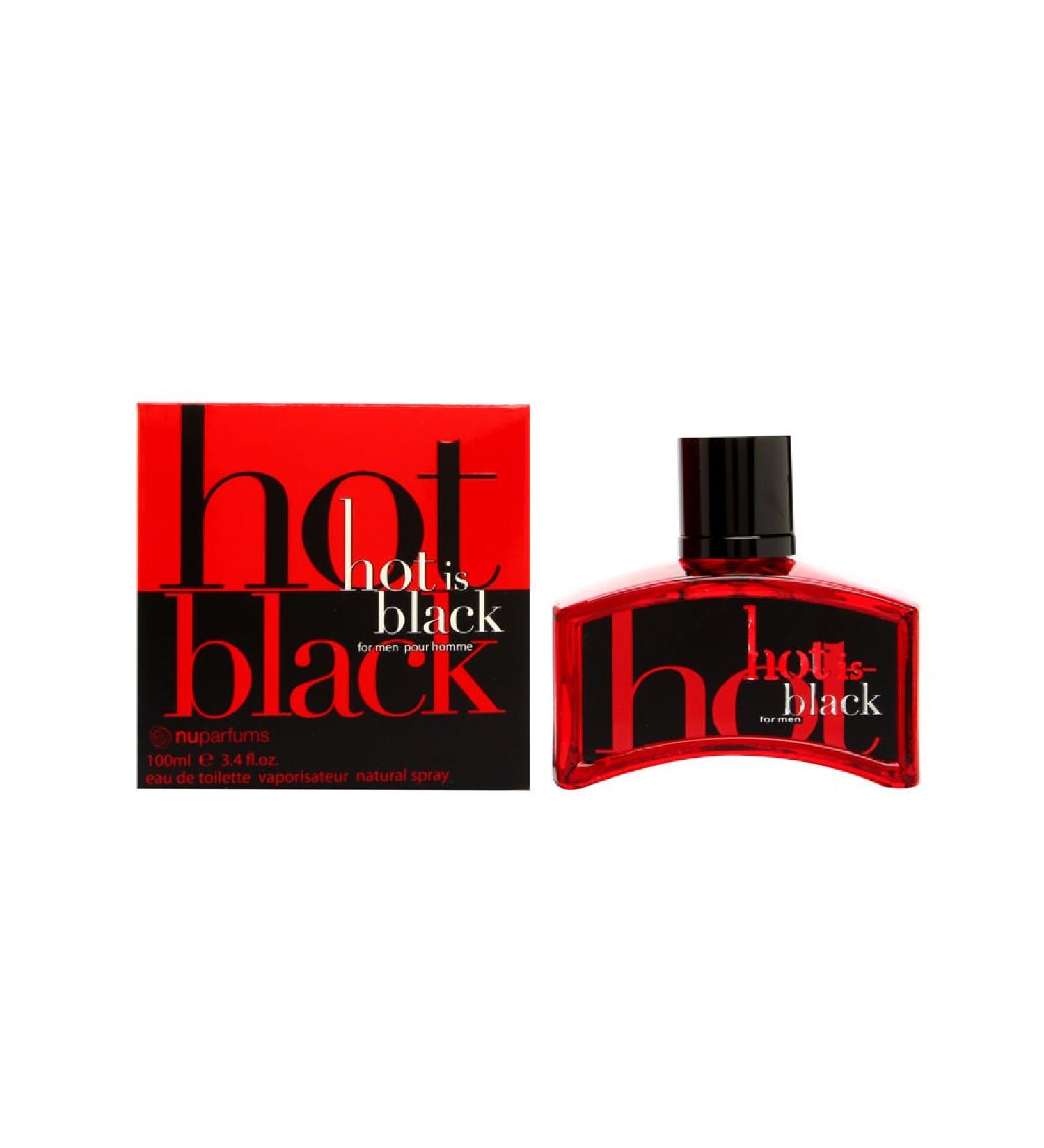 YVES SAINT LAURENT Nu Parfums Hot is Black Eau de Toilette Spray for Men 3.4 Ounce