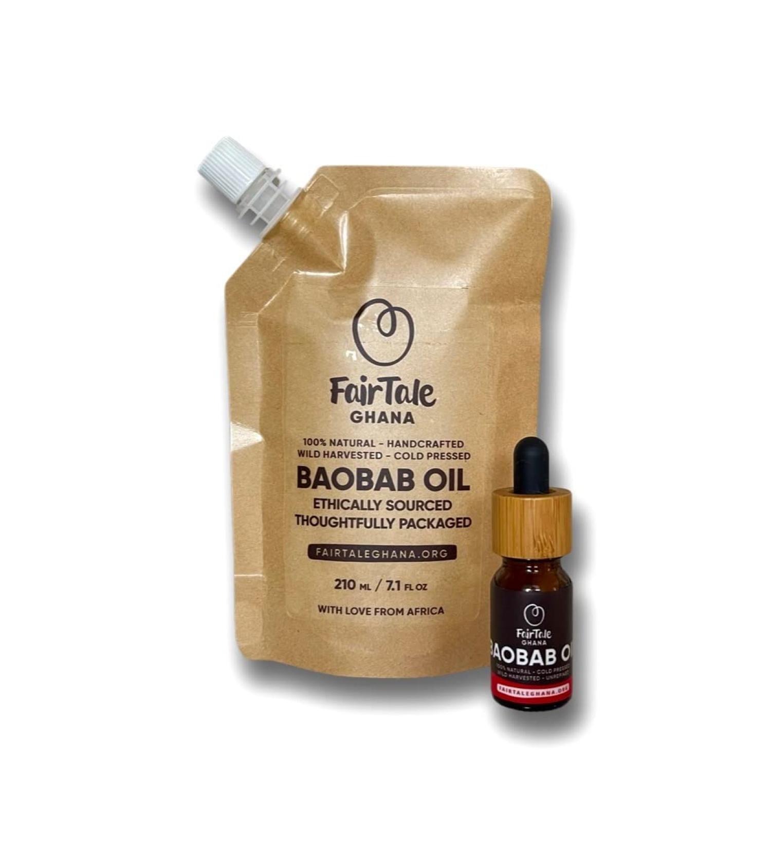 Baobab Oil 210 ml | Handcrafted 100% Natural Wild-Harvested Unrefined & Cold-Pressed | International Shipping - Buy Online on GoSupps.com