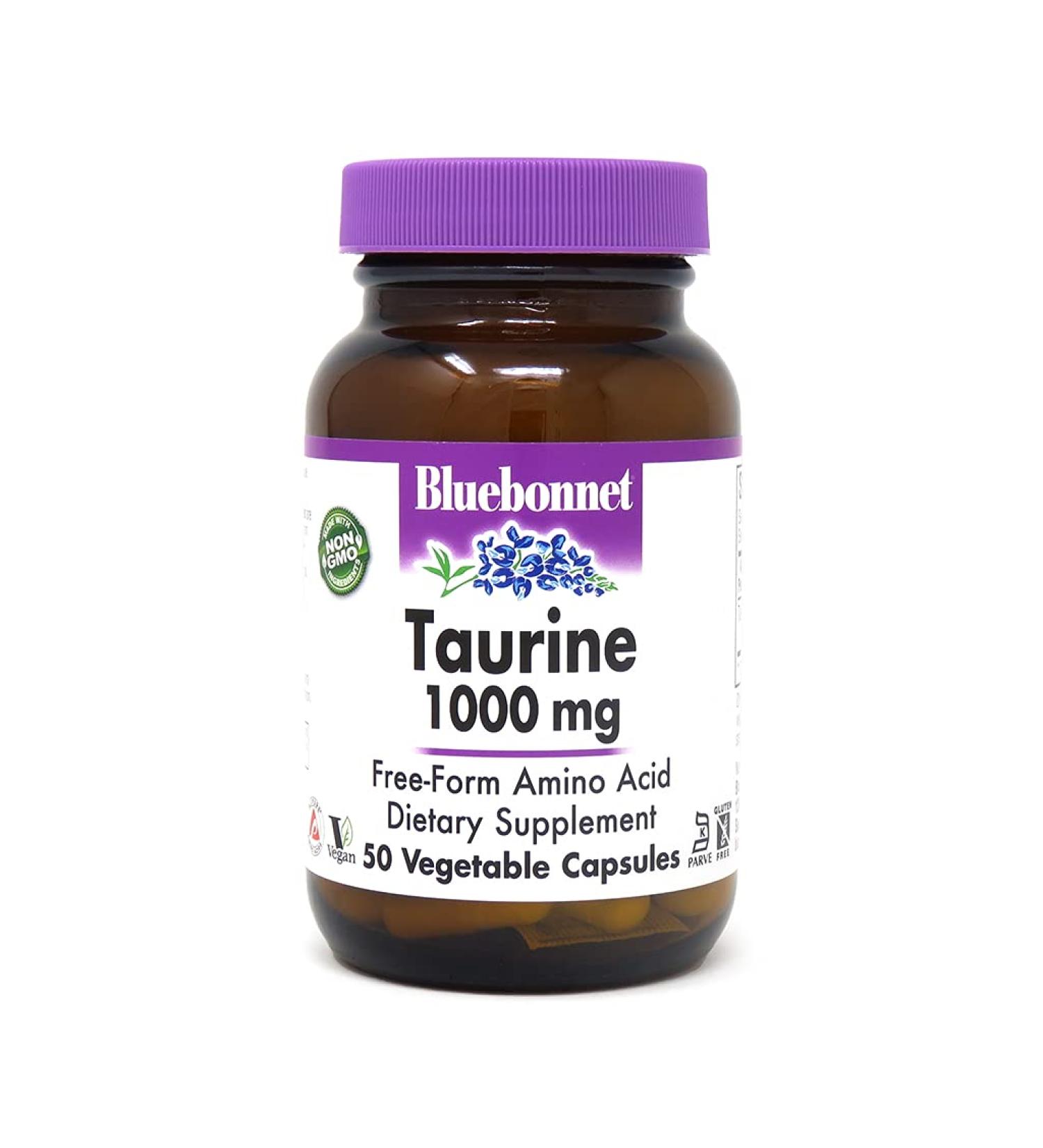 Buy Bluebonnet Nutrition Taurine 1000 mg - 50 Vegetable Capsules for Optimal Health - Buy Online on GoSupps.com