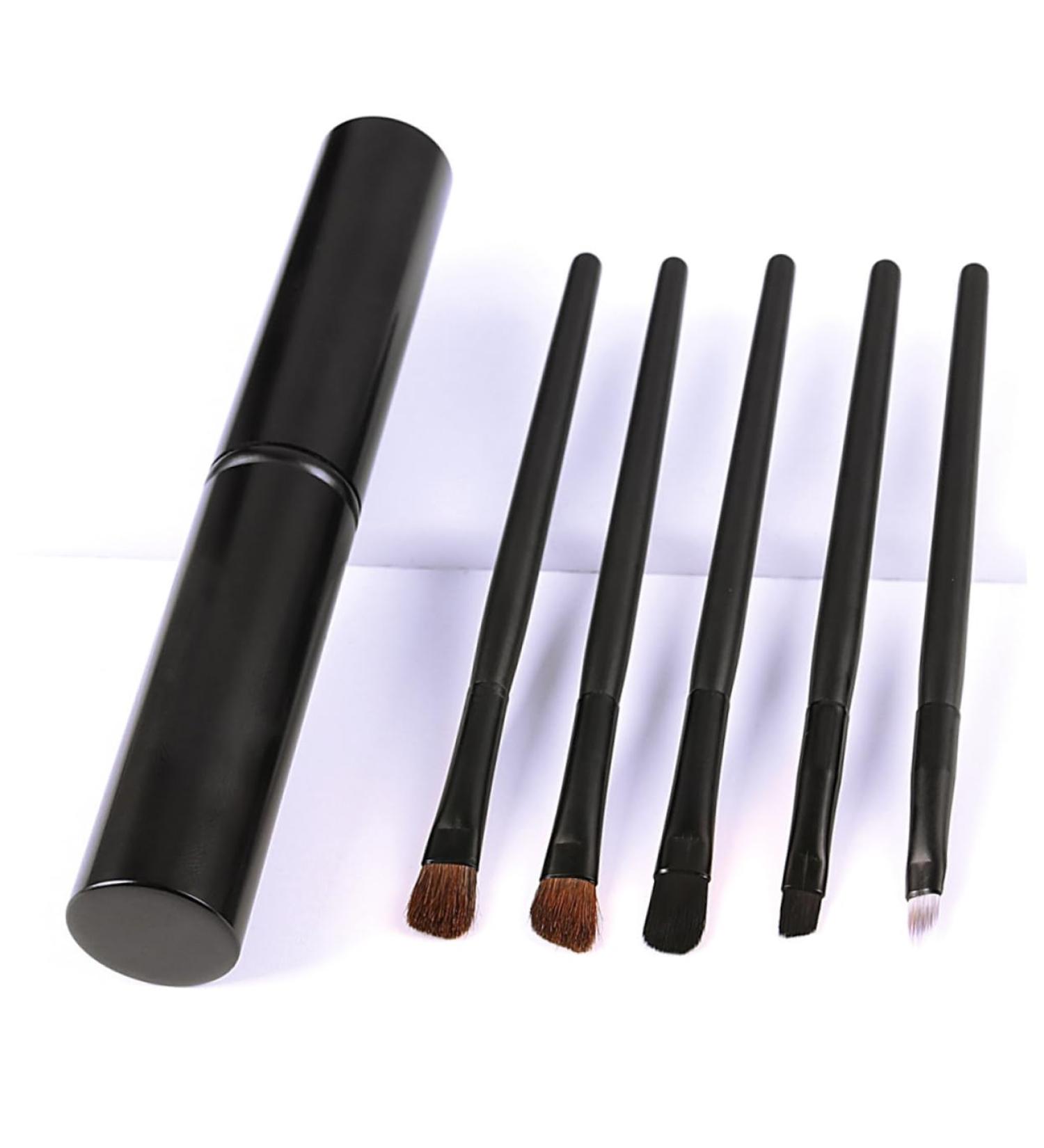 CANIGHT 5pcs Eyeshadow Brush with Case Blackriflecoffee Liner Brush for Eyes Eyeshadow Brush Kit - Buy Online on GoSupps.com